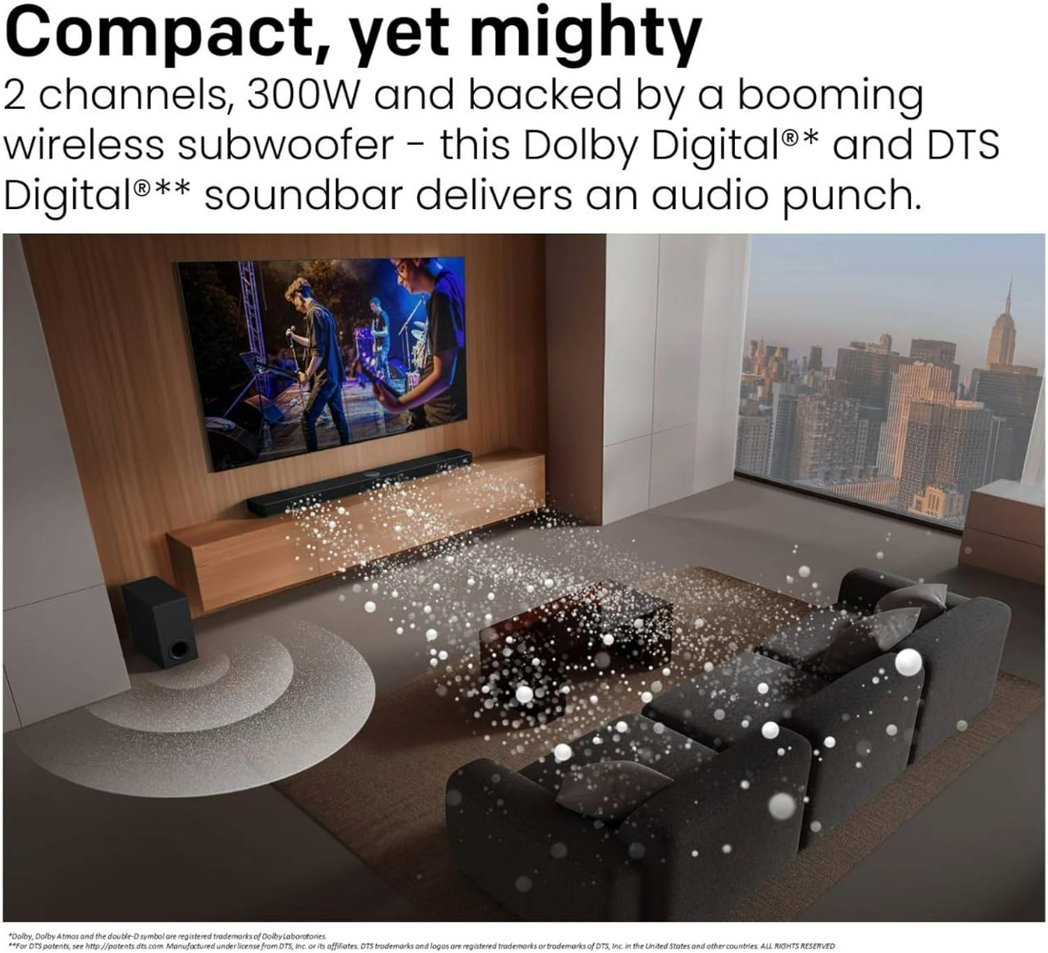 LG S40T 2.1CH 300W Sound Bar with Dolby Digital image number 4