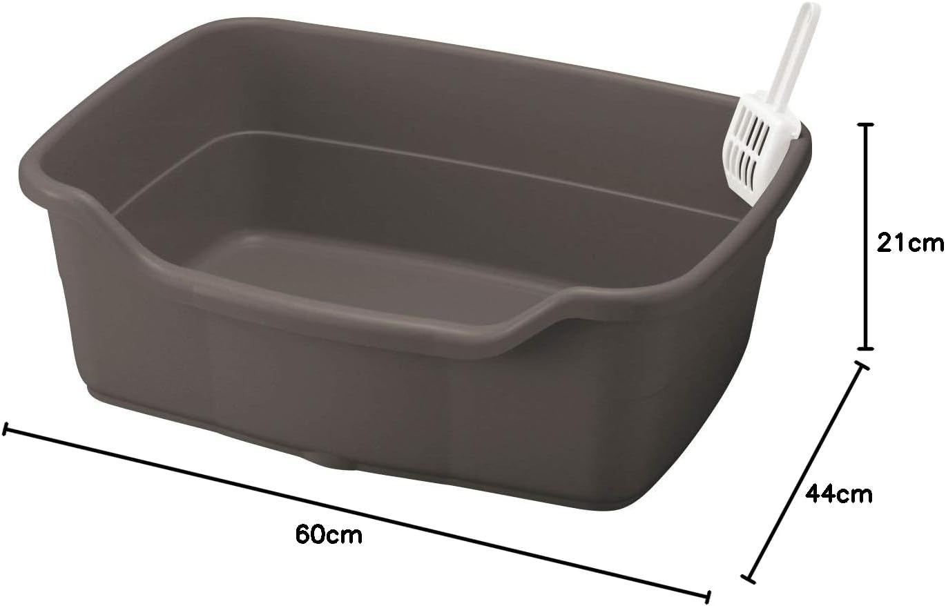 Richell Rapree Cat Toilet Deep Type 60 Dark Gray image number 3