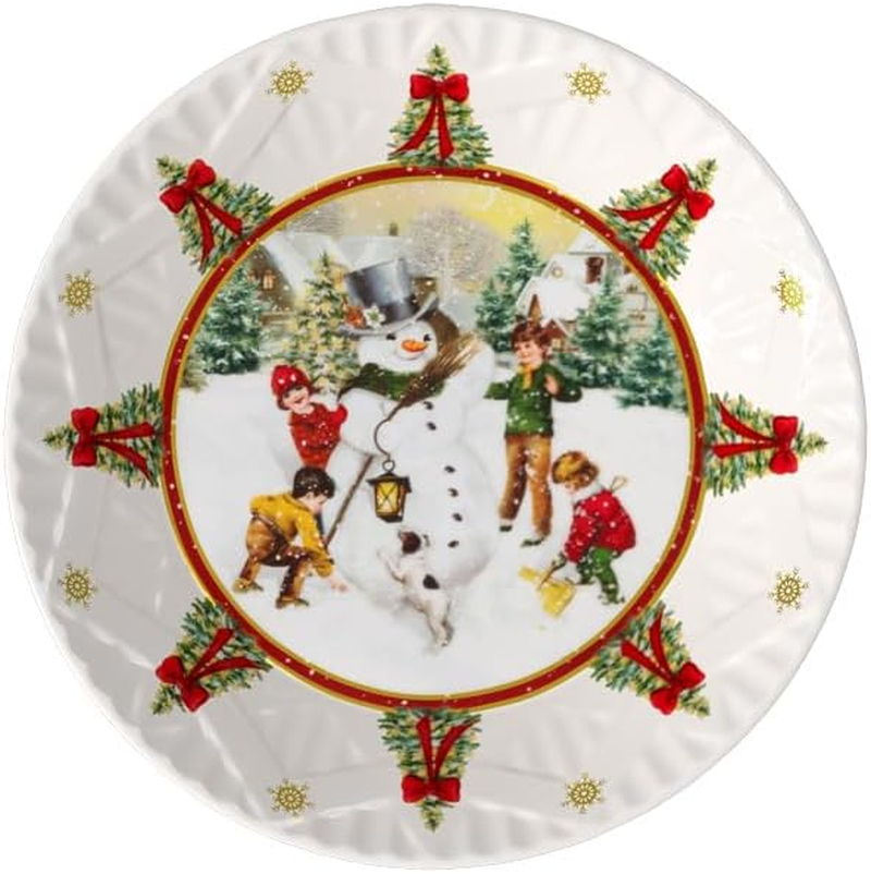 Villeroy & Boch Toy'S Fantasy Bowl Large Snowman Colourful Bowl, Christmas Bowl, Serving Bowl, Christmas Tableware Toys, Christmas Decoration Ceramic, Premium Porcelain image number 4