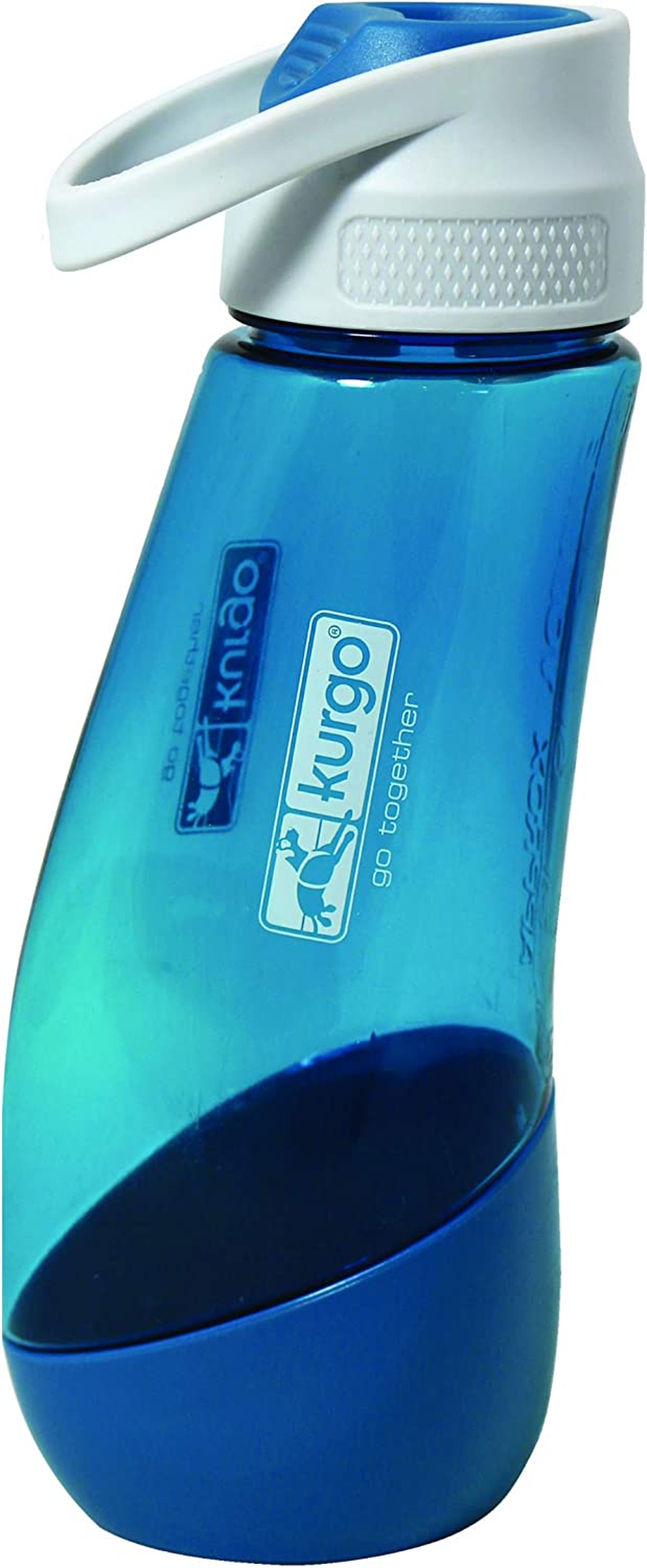 Kurgo Gourd Water Bottle & Bowl, Blue