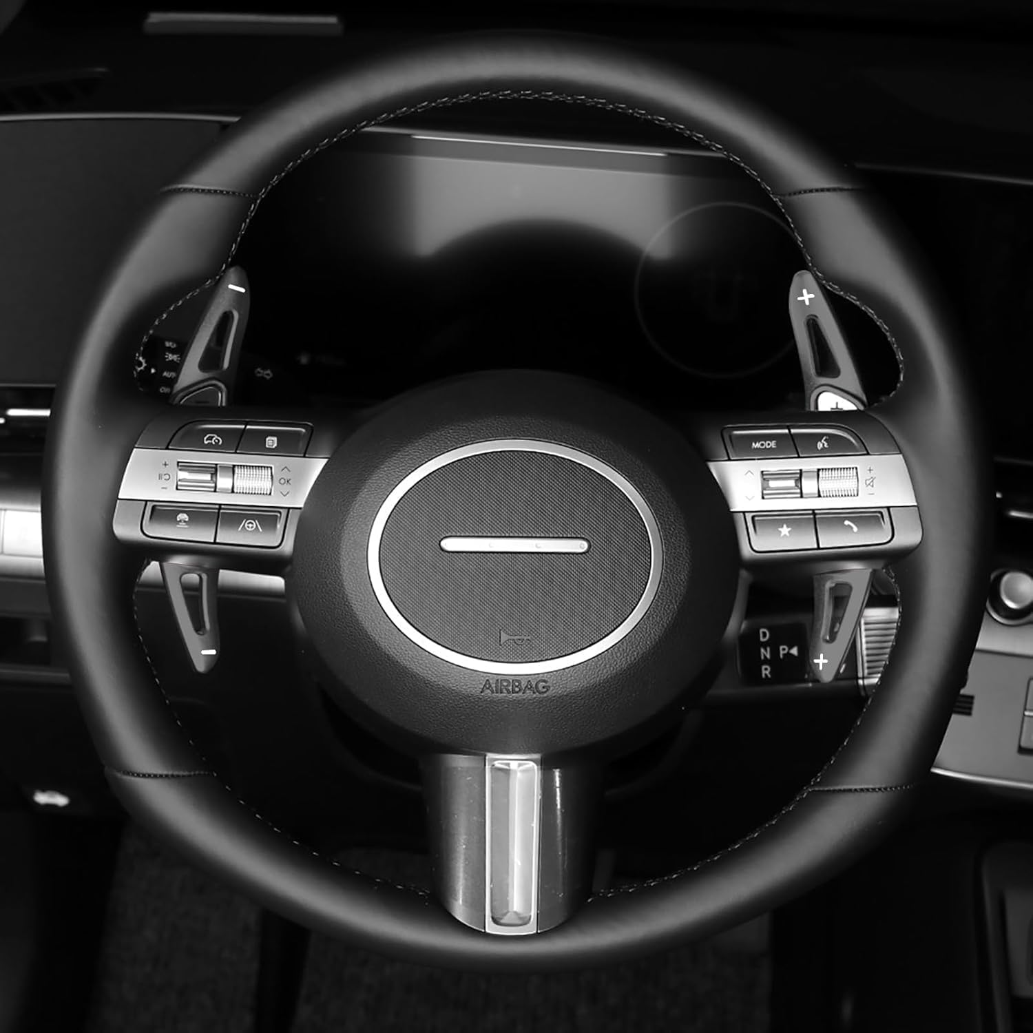 Aluminum Steering Wheel Paddle Shifter Extension Suitable for Guangqi Mitsubishi Outlander Car Steering Wheel Aluminum Alloy Modification Shift Paddles Interior Modification Parts Patch - Red image number 4