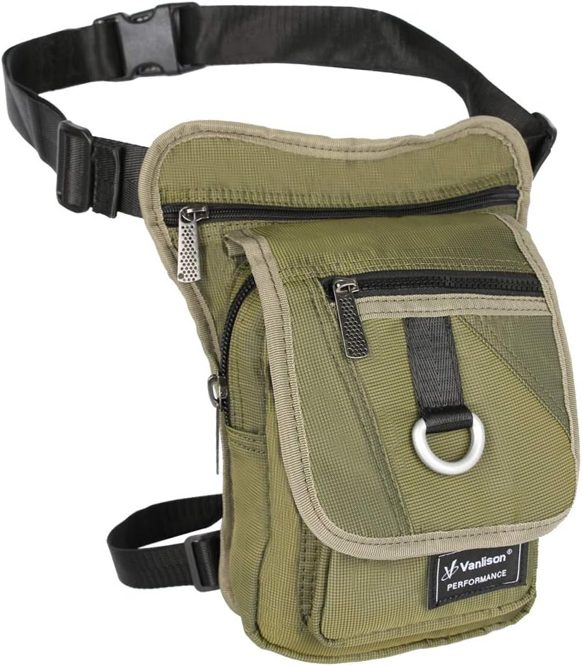 Vanlison Waterproof Airsoft Tactical Drop Leg Pouch Bag Panel Motorcycle Bag