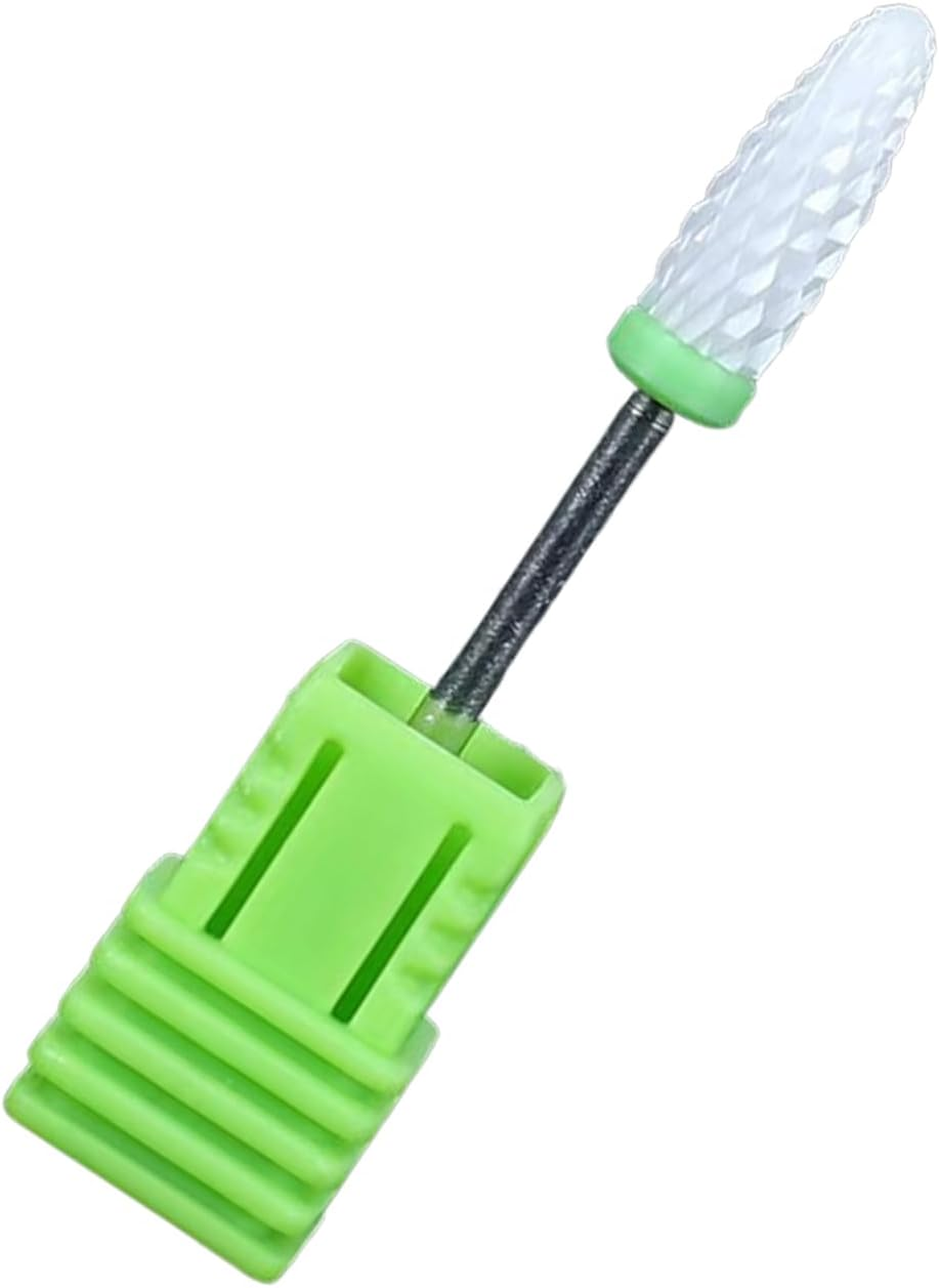 Ceramic Nail Drill Bits - Ceramic Nail Drill Bits with Dust-Proof Containers, for Art Polishing Grinding Head, Rotary Burr Head Cuticle Clean File for Nails