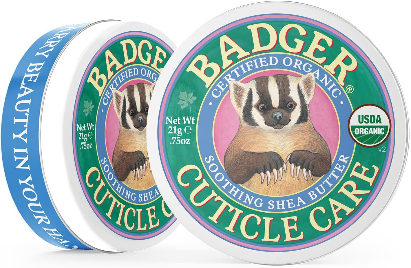 Badger - Cuticle Care, Soothing Shea Butter Cuticle Balm, Certified Organic, Nourish and Protect Cuticles and Nails, Fingernail Care, Protect Dry Splitting Cuticles, 0.75 Oz image number 3