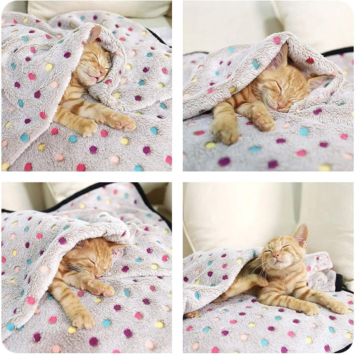 PAWZ Road Pet Dog Blanket Fleece Fabric Soft and Cute Gray S image number 4