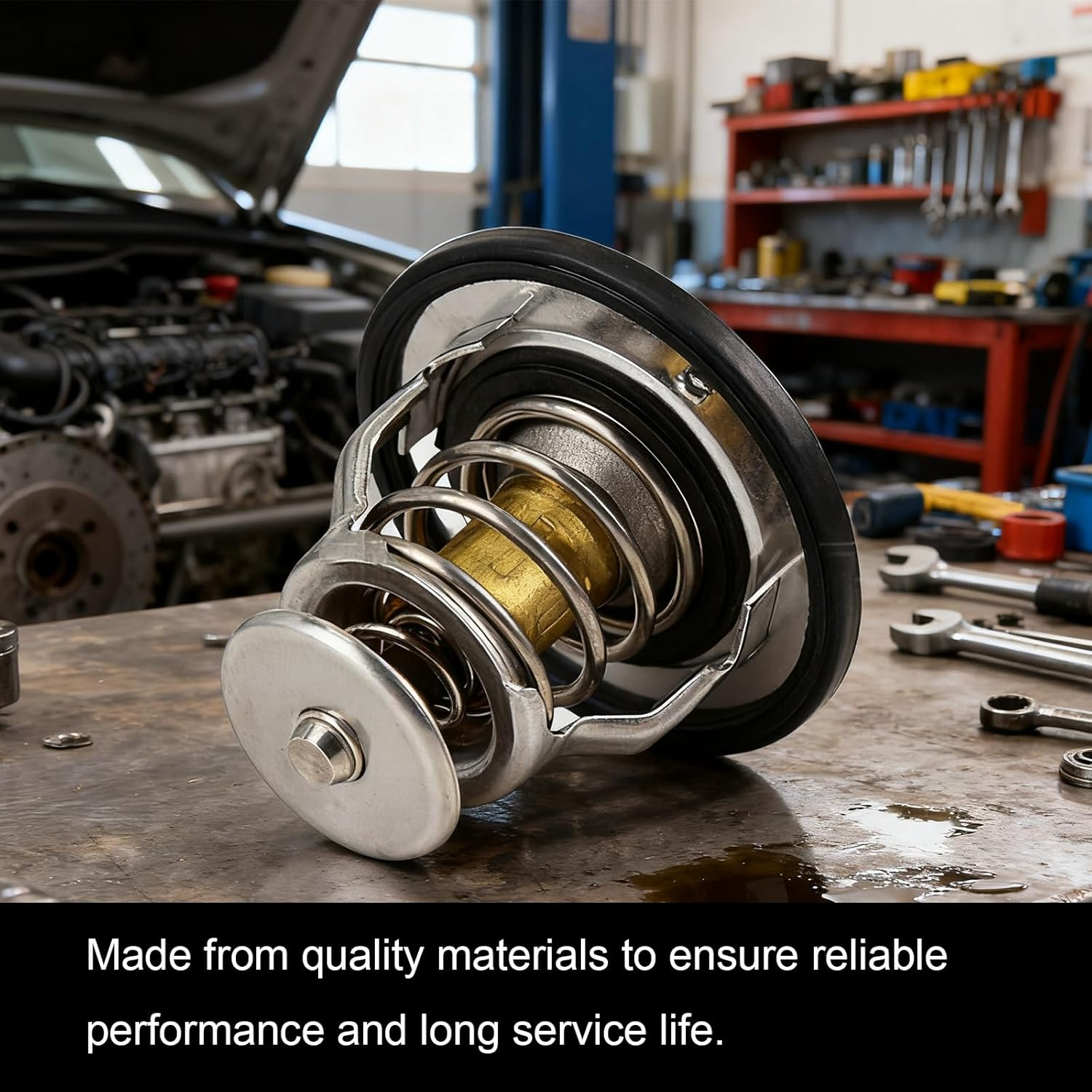 Thermostat for Toyota Lexus Camry, Car Engine Coolant Thermostat Replaces OEM# 90916-A3003 & 90916-03129, Car Accessories image number 1