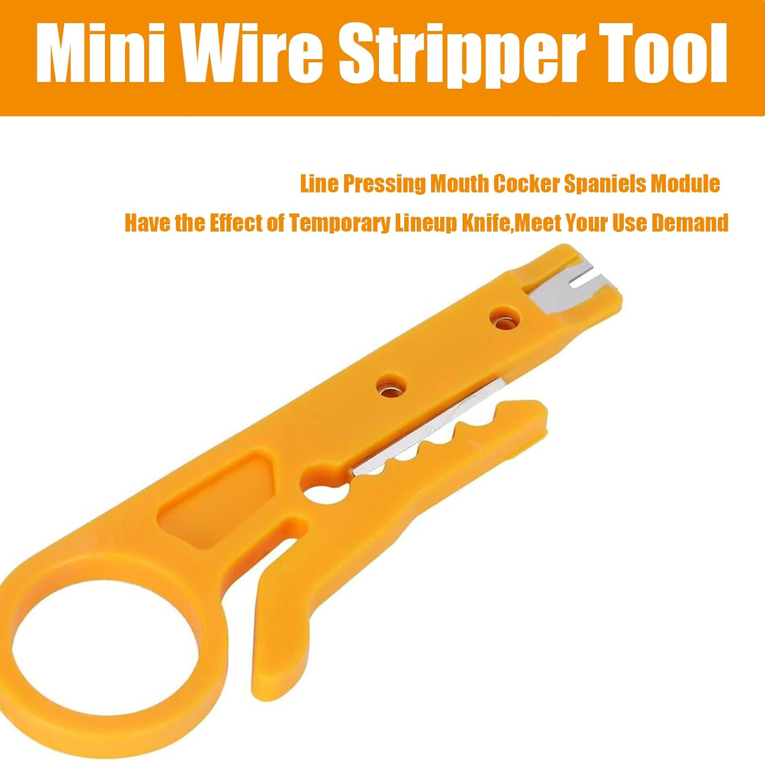 DIANN Mini Wire Stripper 10Pcs Network Wire Stripper Punch down Cutter for Network Wire Cable, Rj45/Cat5/Cat-6 Data Cable, Telephone Cable and Computer UTP Cable image number 4