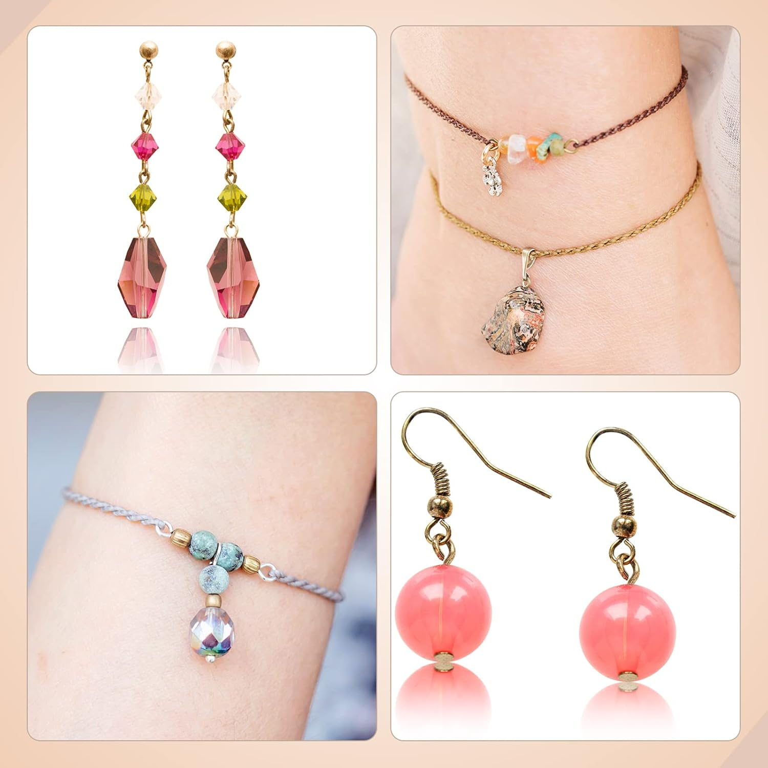 1400 Pieces Eye Pins Mix Jewelry Findings - 0.63, 0.79, 1.18 Inch Open Head Pins for DIY Necklace Making (Gold, Silver) image number 5