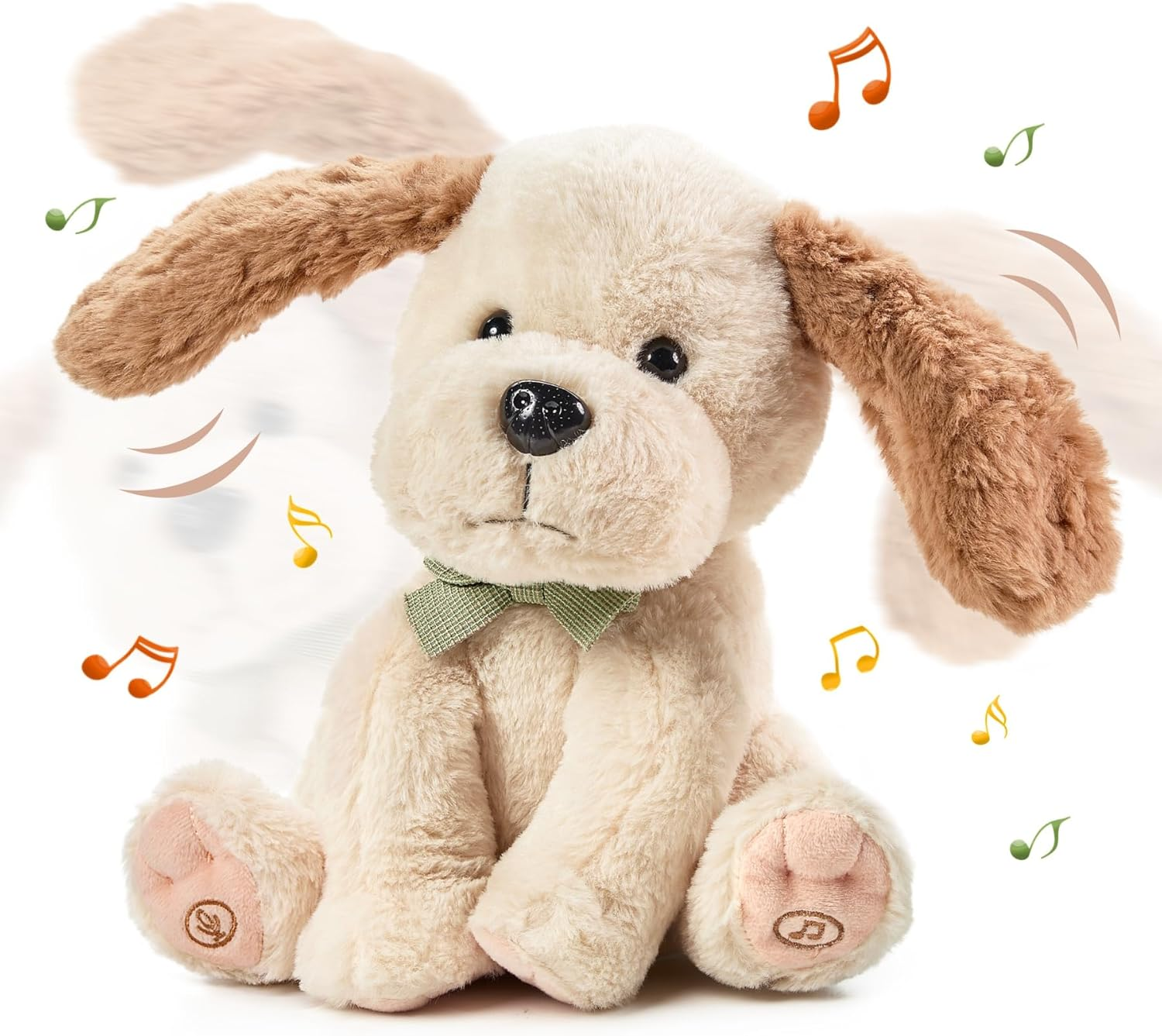 TUMAMA Baby Dancing Animated Plush Dog Talking Singing Dog Toy Children, Plush Interactive Laber Animal Dogs, Copy Talking, Ear & Body Waving, Singing 6 Songs for Age 3 4 5 + image number 5