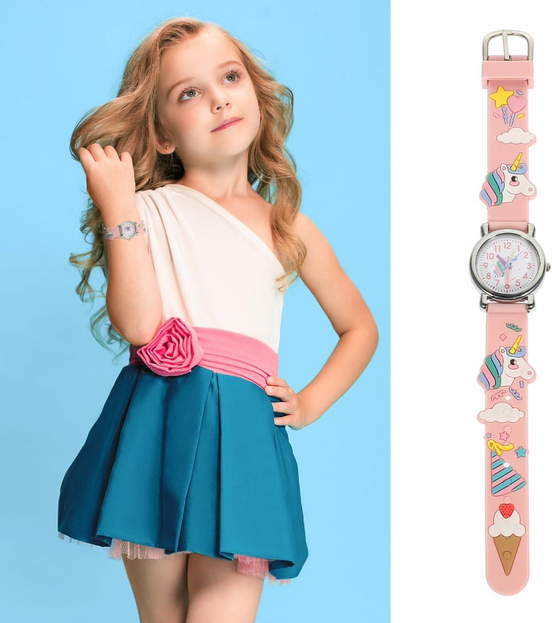 OATIPHO Watch Unicorn Bracelet Toddler Wristband for Girls Kids Ordinary Glass Child Cute Boy Girl image number 5