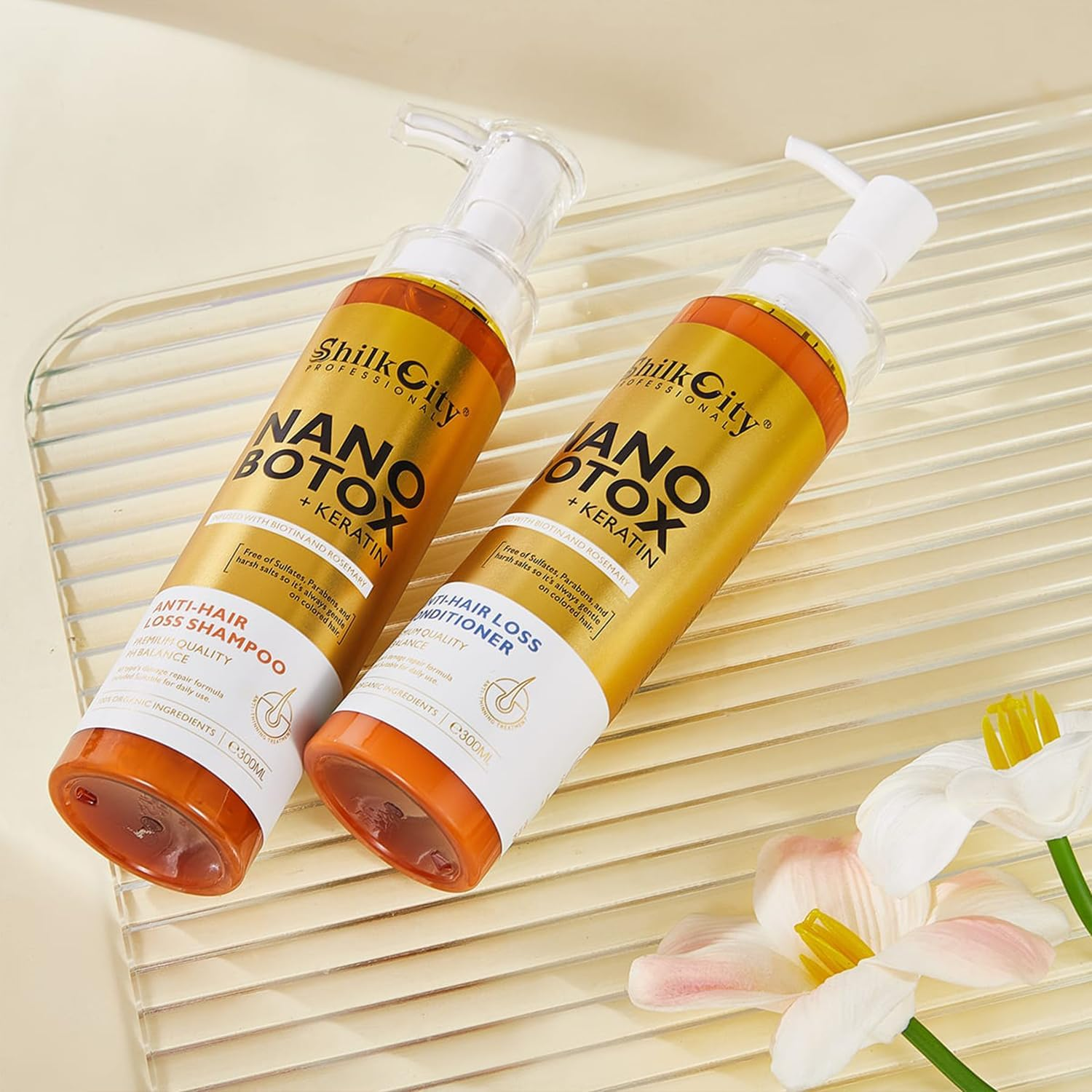 Professional Post-Keratin & Nanoplasty Care Shampoo &ndash; Anti-Hair Loss & Strengthening for Chemically Treated Hair | Colour-Safe, Sulphate-Free, Daily Repair & Shine &ndash; 300Ml image number 2