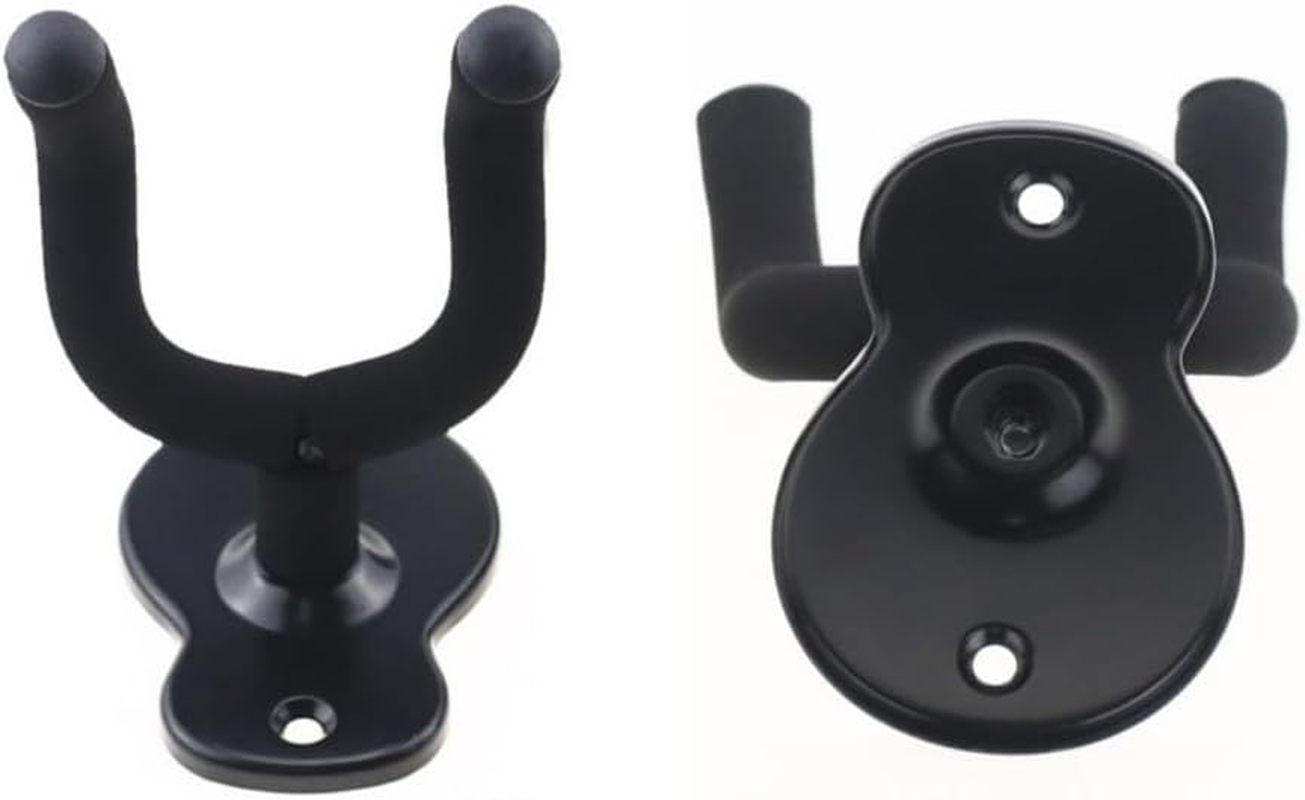 4 Pack Guitar Hanger Hook Wall Mount, Musical Instruments Stand for Hanging All Size Guitars, Bass,Mandolin Eatc. image number 2