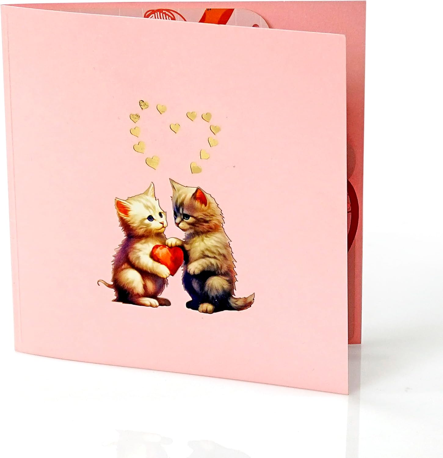 CUTPOPUP Cat Couple, Valentines Day Card Pop Up, Anniversary Card, 3D Popup Greeting Love Card (Cat Couple) AN151AU1520 image number 1