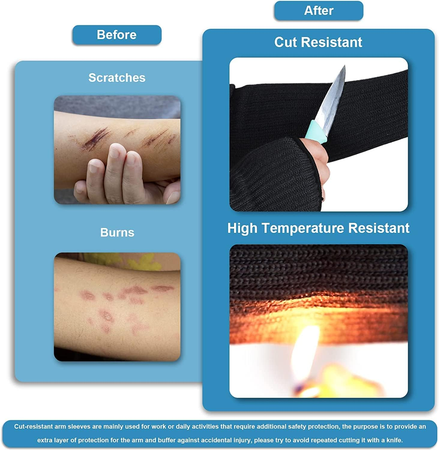 IMENORY Kevlar-Arm Protection Sleeves image number 3