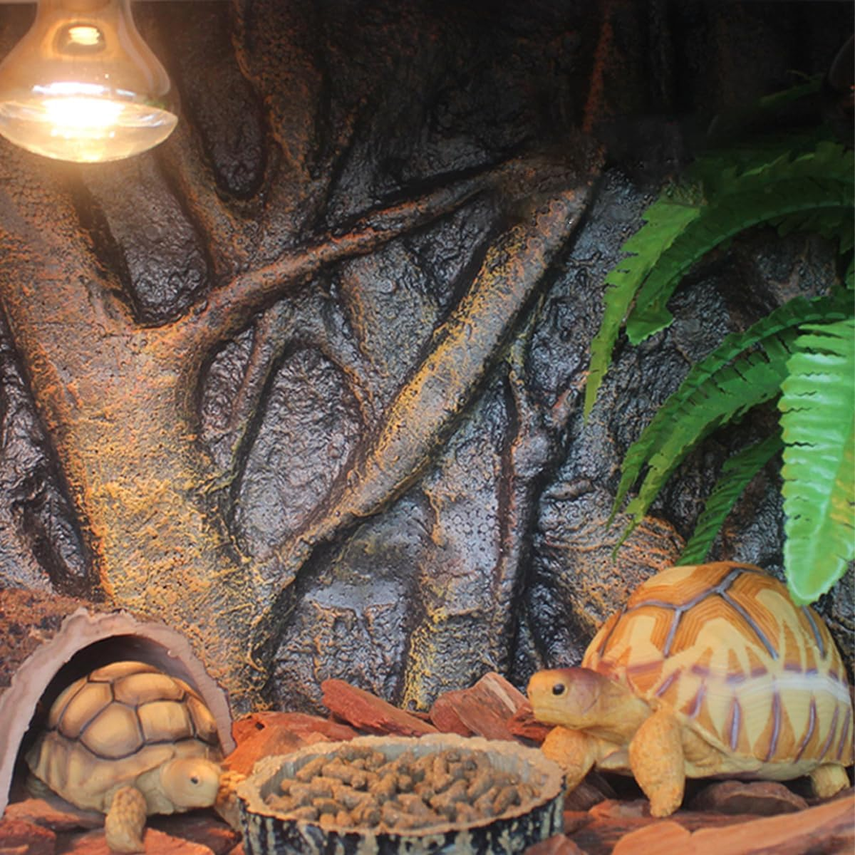 AIMALL 3D Foam Backgrounds for Pet Reptile Tanks, 9 Styles Available, Durable and Non-Toxic Habitat Decoration, Sizes up to 23.6X17.7 Inches - D image number 2