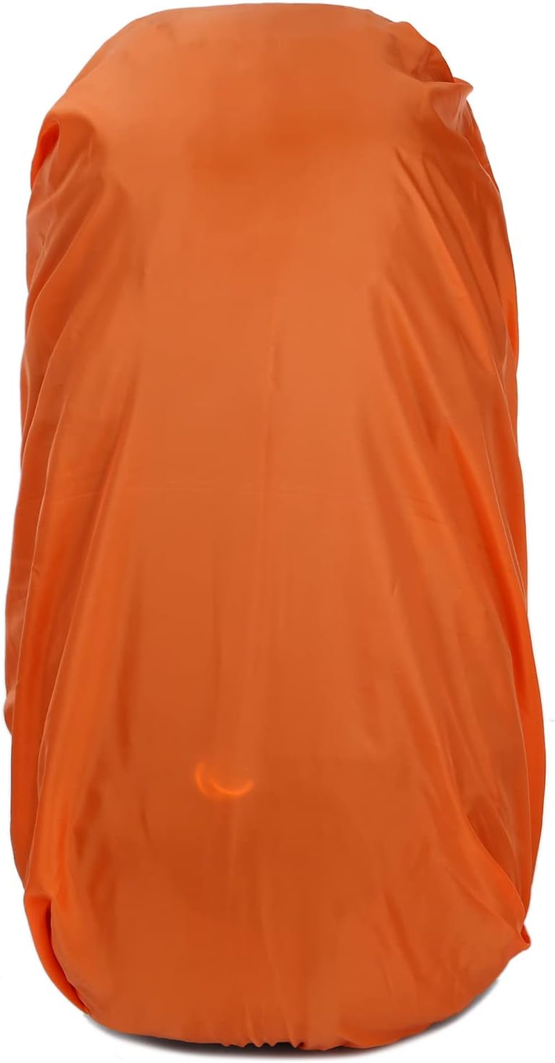 Wonenice 50L(45+5) Waterproof Hiking Backpack - Outdoor Sport Daypack with Rain Cover - Army Green image number 3