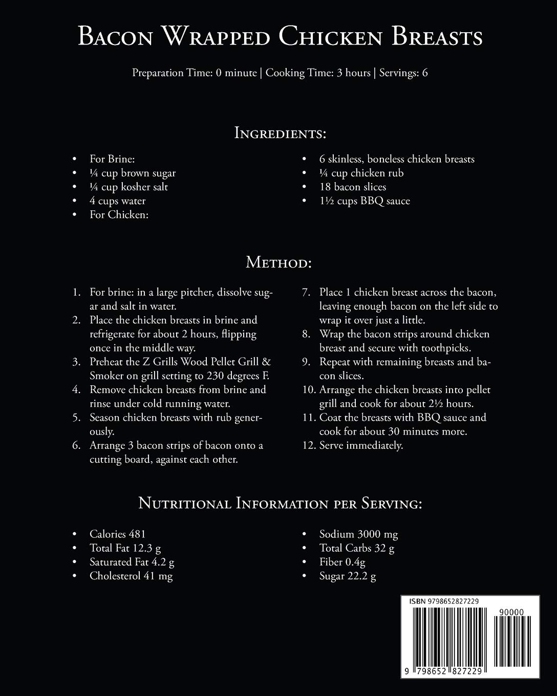 Z Grills Wood Pellet Grill & Smoker Cookbook: the Complete Cookbook with Tasty BBQ Recipes for Your Whole Family image number 1