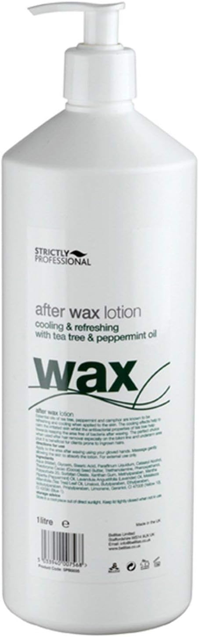 Strictly Professional after Wax Lotion with Tea Tree and Peppermint Oil 1 Litre