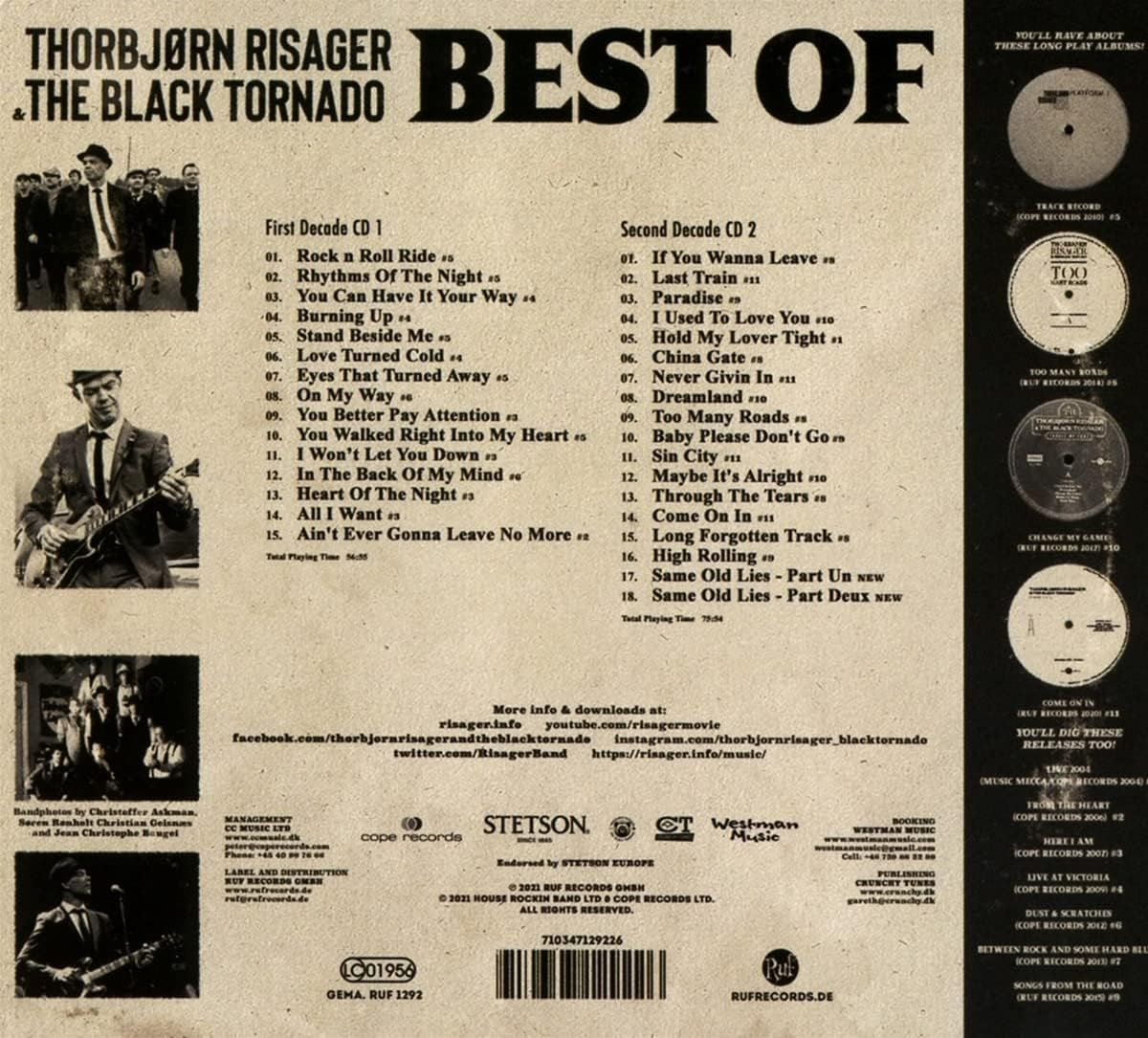 Best of Thorbjorn Risager & the Black Tornado (2Cd)