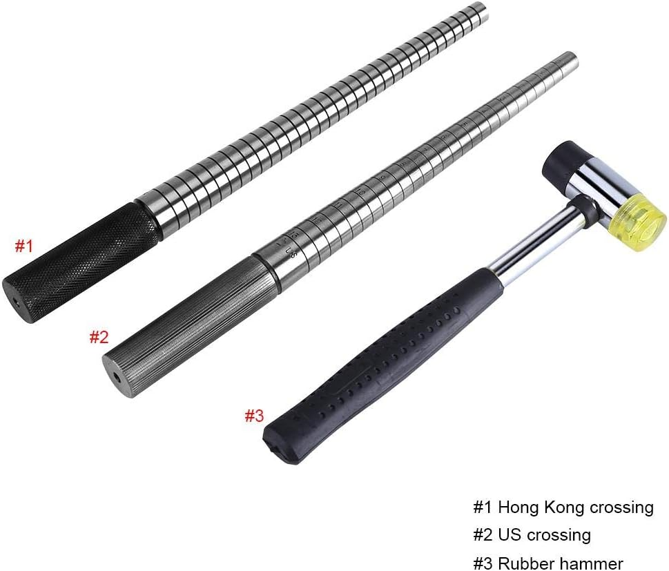 Steel Mandrel & Nylon Face Mallet Sizing Jewelry Making Forming Hammer Tools Multi Tools Thor Hammer Accessories(C) image number 5
