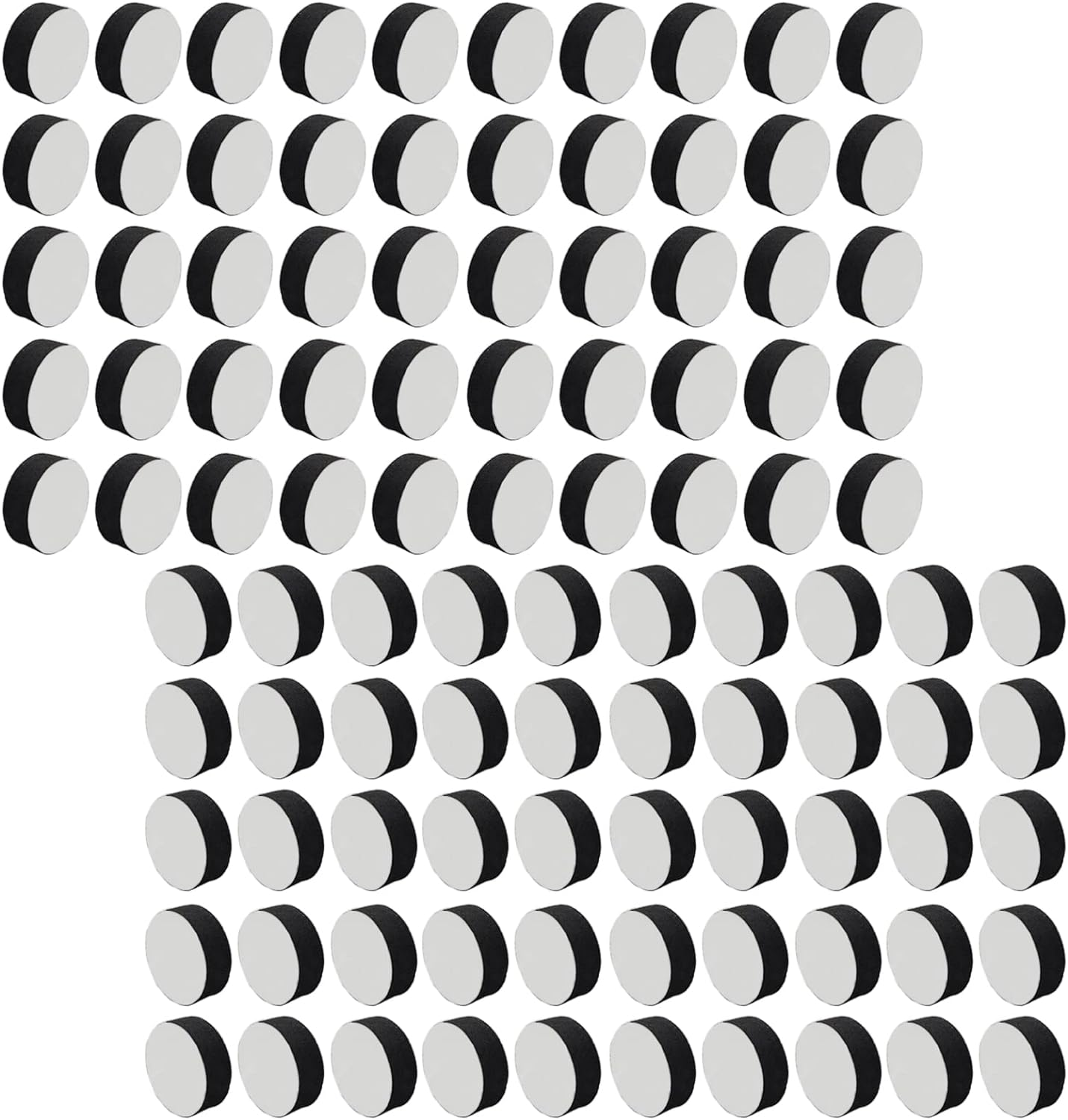 100Pcs 30X11Mm Invisible Self-Adhesive EVA round Flower Pot Feet Mats Plant Risers. Non-Slip Black for Indoor Outdoor Plant Pots Set image number 2