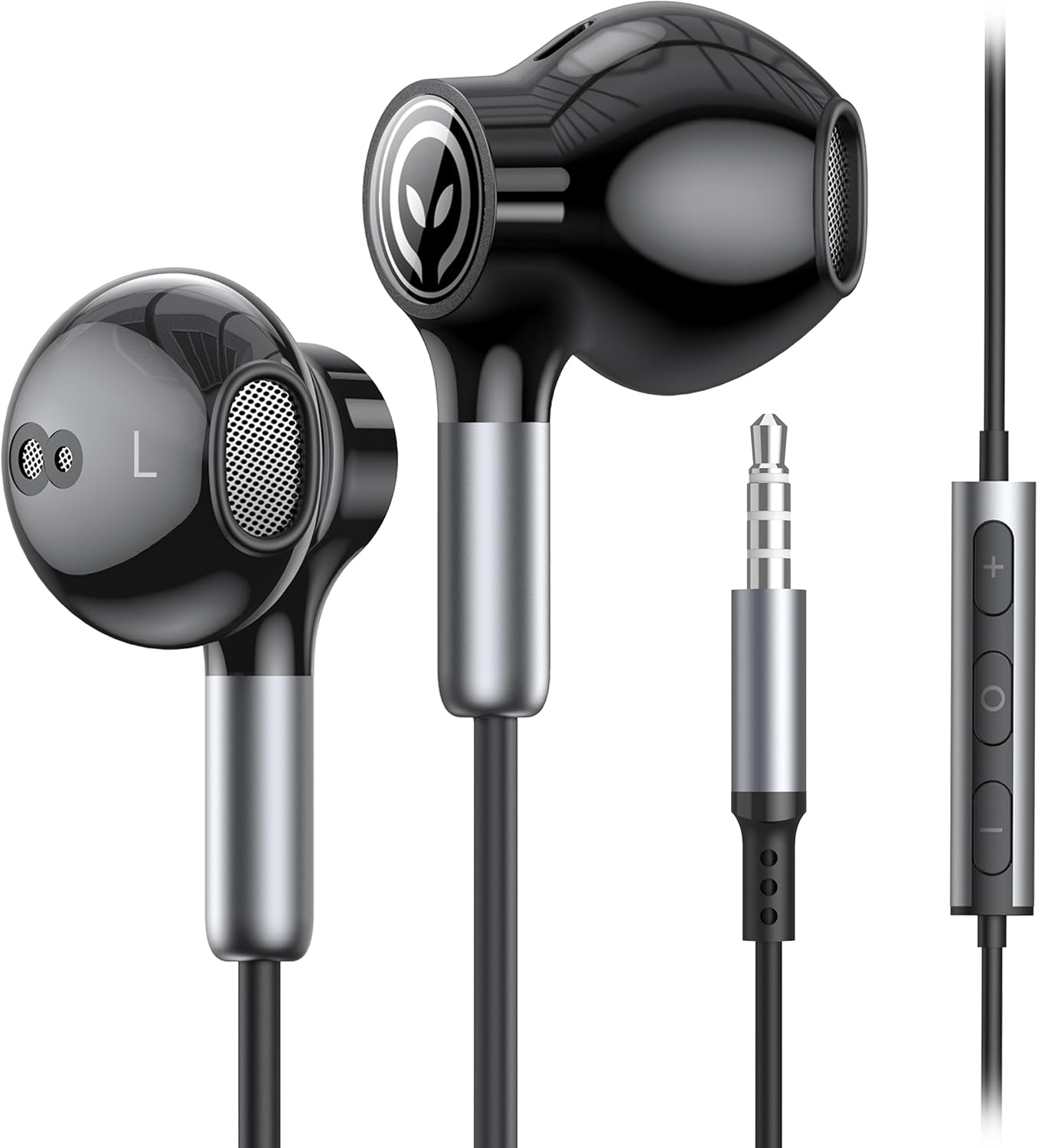 BENEWY ME910 Earphones, Wired Headphones with Microphone, In-Ear Noise Lsolating Earbuds and Volume Control, 3.5Mm Jack Earphones for Iphone, Ipod, Ipad, MP3, Huawei, Samsung