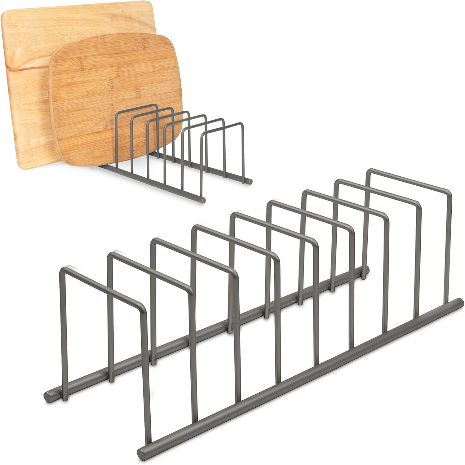 Spectrum Diversified 32078 Euro Lid Organizer, Plate Rack, Lid Holder, Square, Satin Nickel