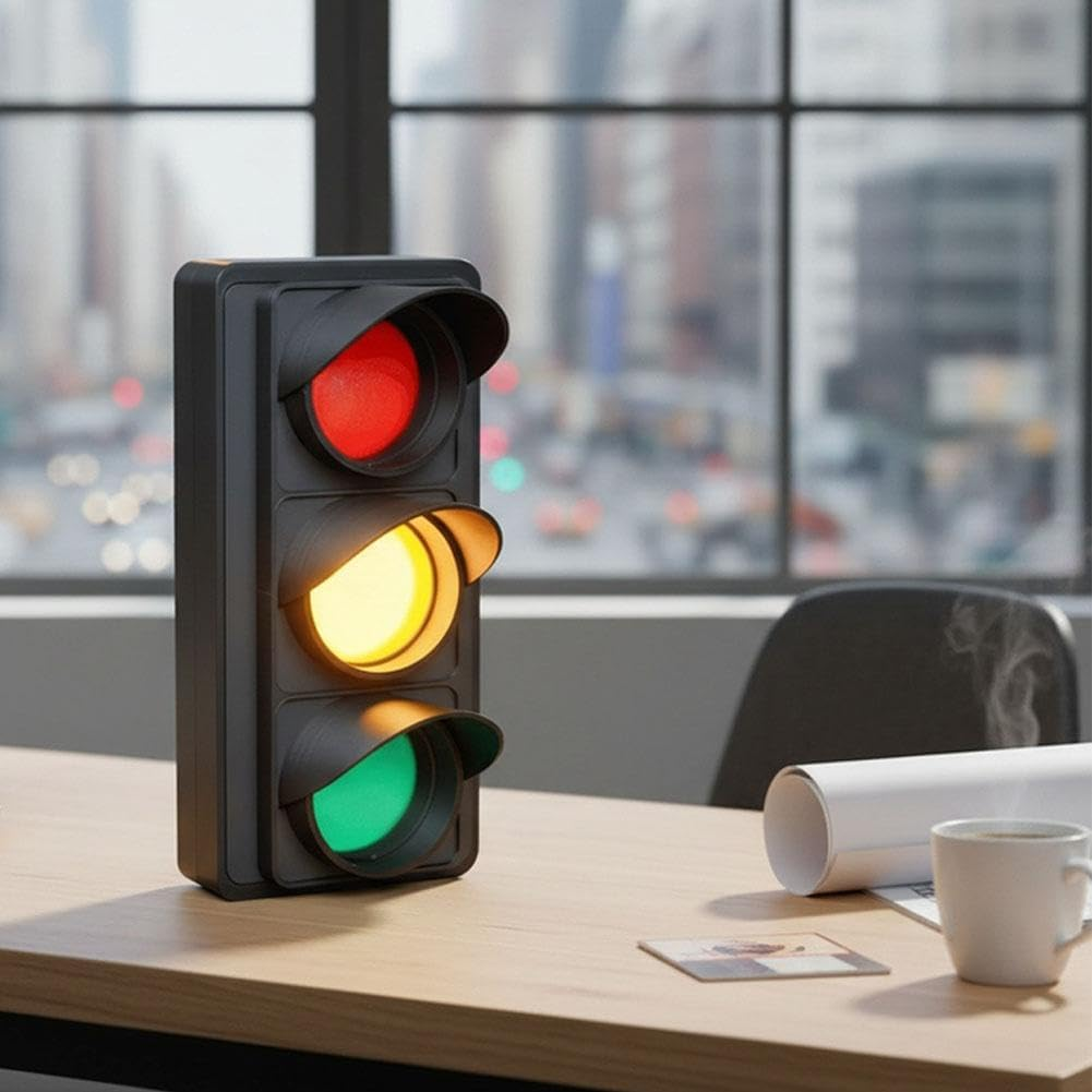 Social Signal Light, USB Powered Traffic Light for Office Desk - Red/Yellow/Green Mood & Status Indicator for Home Office, Privacy No Disturb Lights for Focus, Meetings, Remote Work image number 2