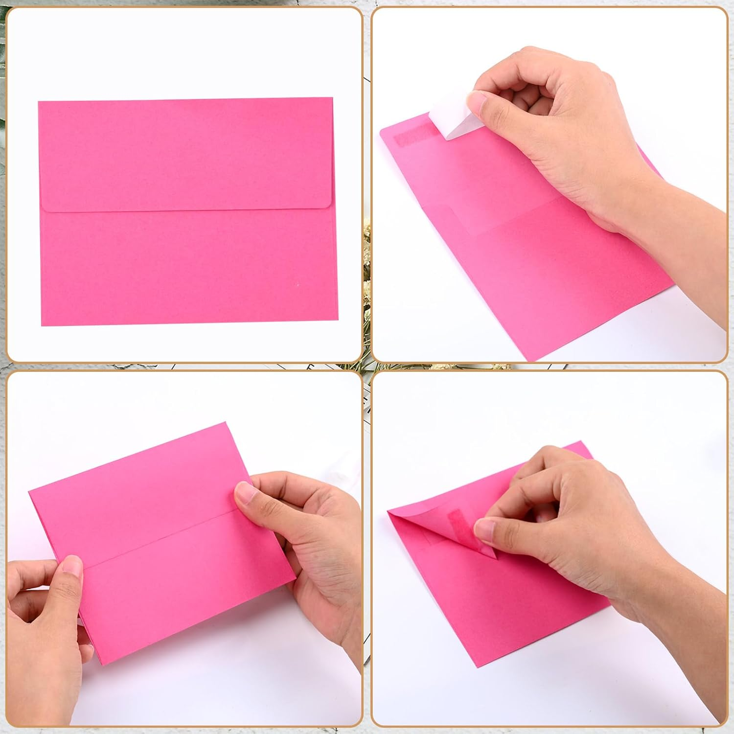 200 Pcs A2 Invitation Envelopes Self Seal A2 Greeting Cards for Wedding, Party Invitations, Greeting Cards, Announcements, Photos(4.37 X 5.75 Inches, 20 Colors)