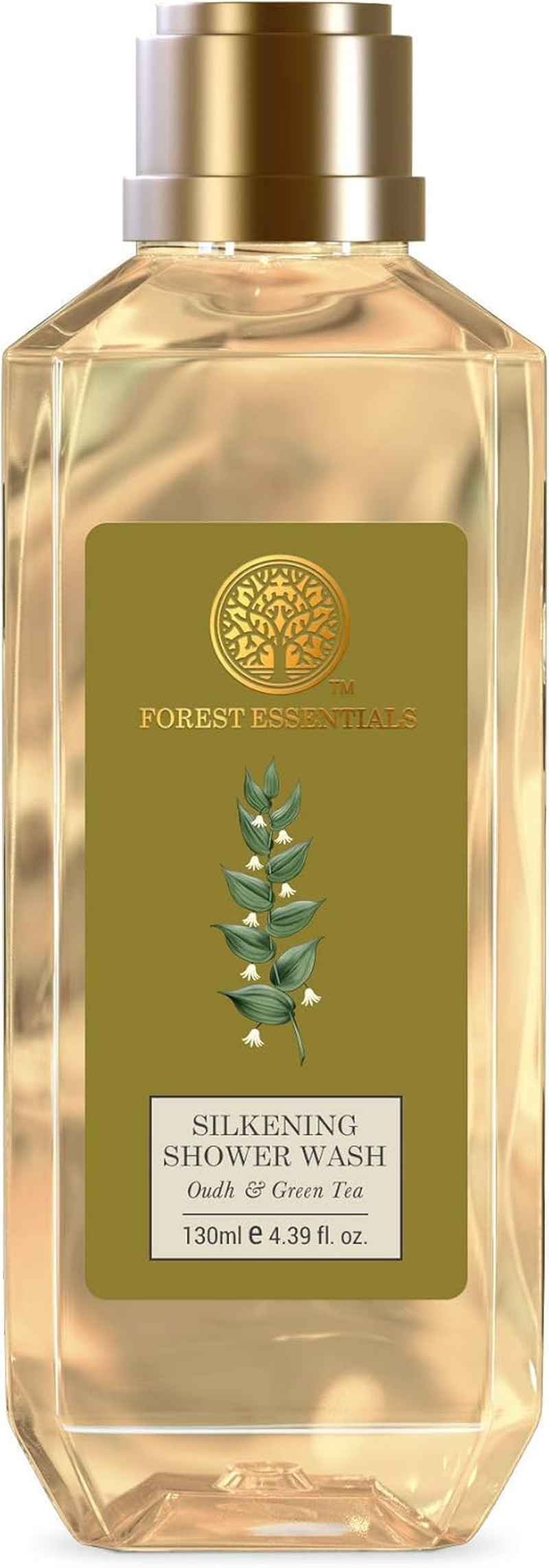 Forest Essentials Silkening Shower Wash Oudh & Green Tea 130Ml (Body Wash) image number 5