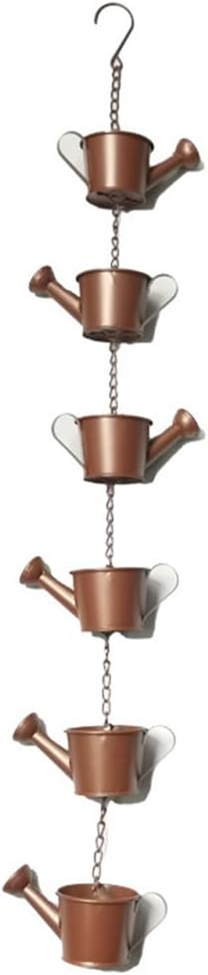 Rain Chains,Kettle Wind Chimes,Rainwater Catcher,Flower Pot Rain Chain,Garden Ornaments,Wind Chimes Hanging Decor,For Garden,Balcony image number 5