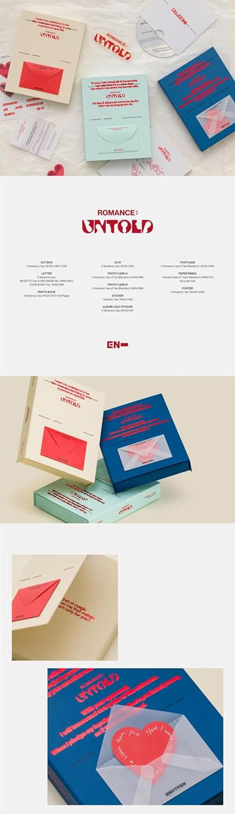 ENHYPEN ROMANCE : UNTOLD 2Nd Album with Tracking EN- (Standard ARCANUM Version) image number 2