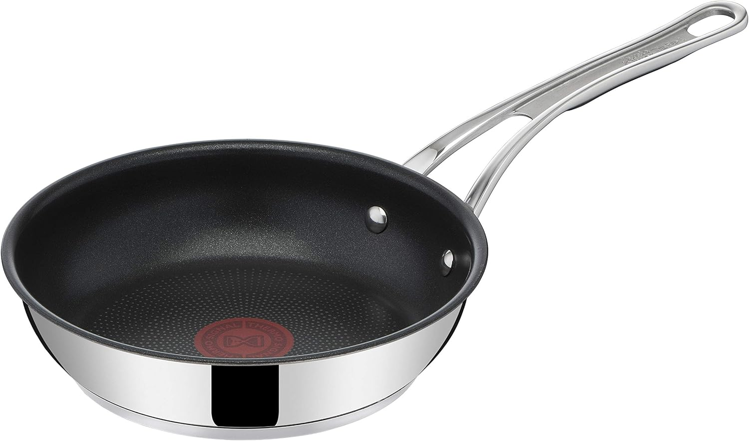 Tefal Jamie Oliver Cook'S Classic Induction Frying Pan, 20 Cm, Free Non-Stick Coating, Thermal Signal at Ideal Frying Temperature, Riveted Silicone Handle, Suitable for All Hob Types, E30602 image number 3
