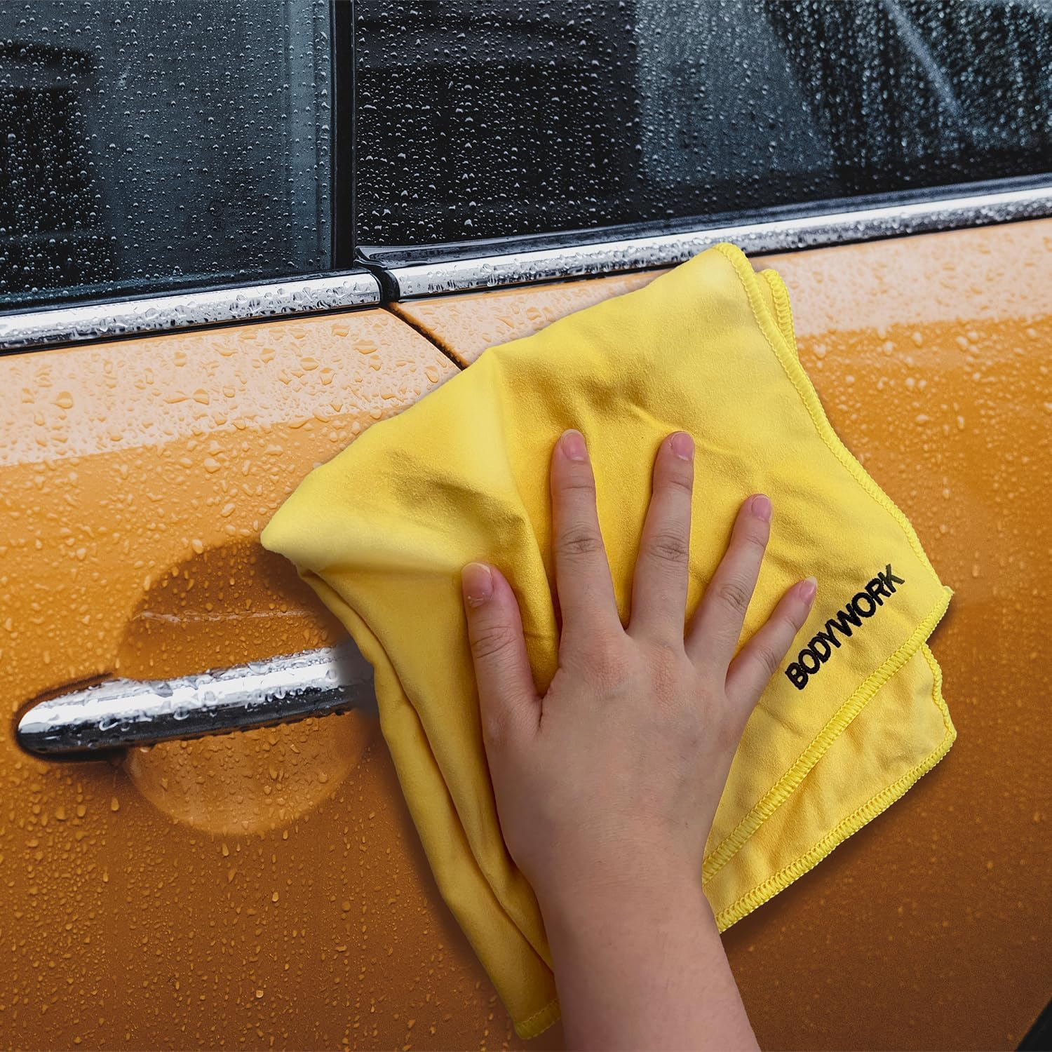 Bodywork Microfibre Cloth, Non-Scratch Ultra Soft Fibres, Durable Material, for Washing and Polishing, No Damage Paintwork, for Cars, Motorbikes, Vans 35X35Cm image number 2