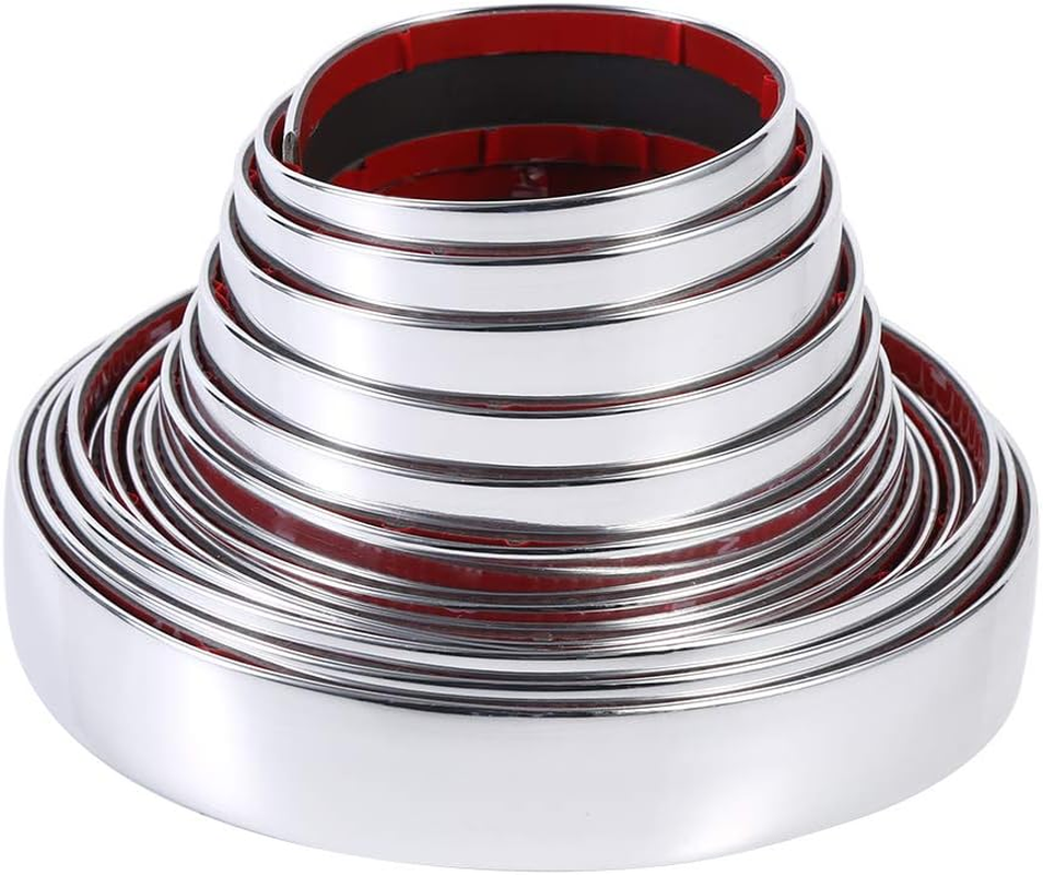 Universal Silver Car Bumper Protector Strip Trim Decoration Tape for Interior and Exterior Use image number 1