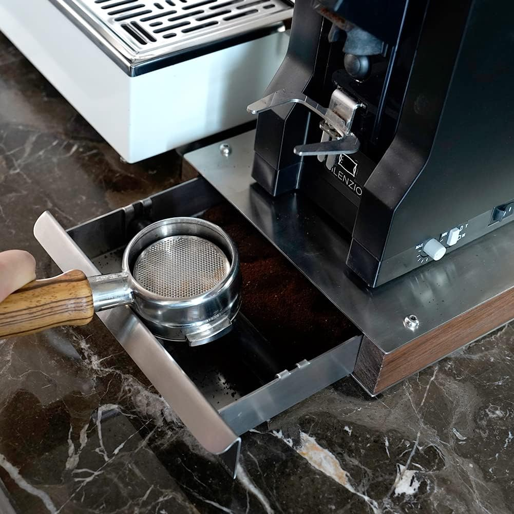 Watchget Espresso Knock Box Drawer Stainless Steel Detachable Coffee Ground Knock Container with Removable Knock Bar and Non-Slip Base for Home,Office and Coffee Shop image number 2