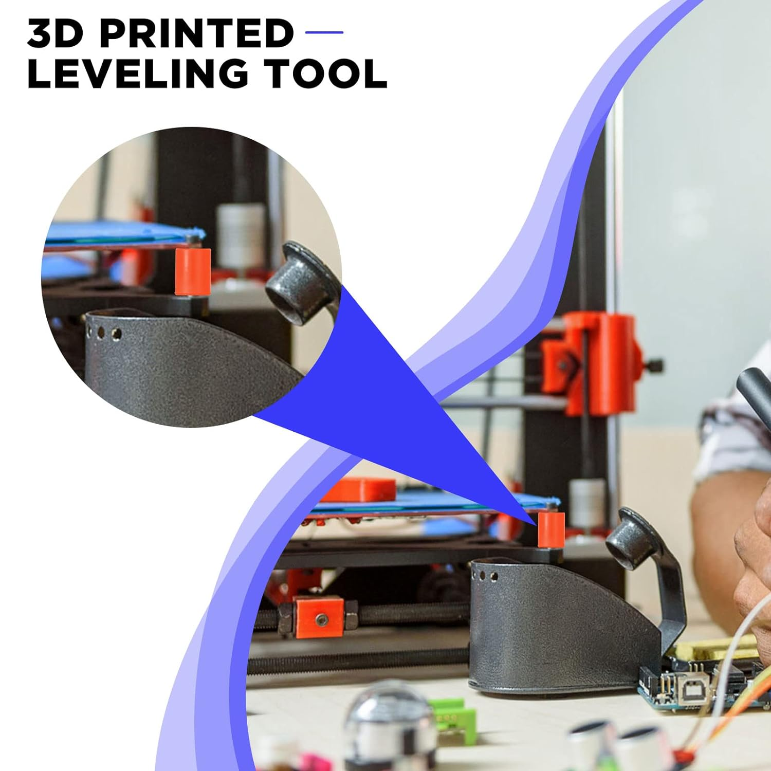 Tondiamo 12 Pcs 3D Printer Heatbed Parts Silicone Leveling Solid Bed Mount Heat Resistant 3D Printer Parts Compatible with Cr-10 Ender 3 Bottom Connect image number 5