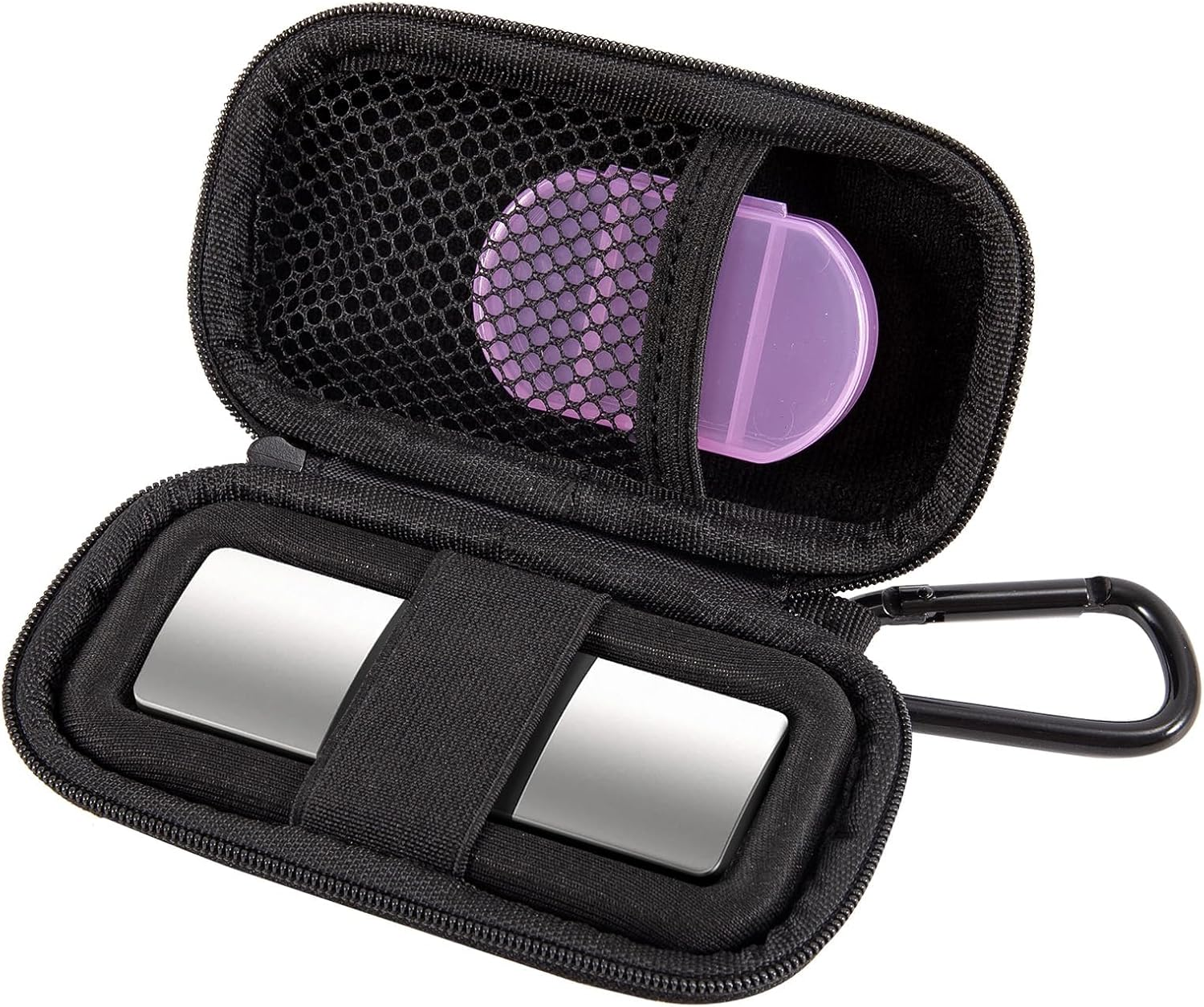 Heart Monitor Case for Alivecor Kardiamobile 6L/5L ECG/EKG &ndash; Lightweight Protective Carrying Case with Pill Box & Keychain, Compatible with Apple & Android Devices (Case Only) image number 6