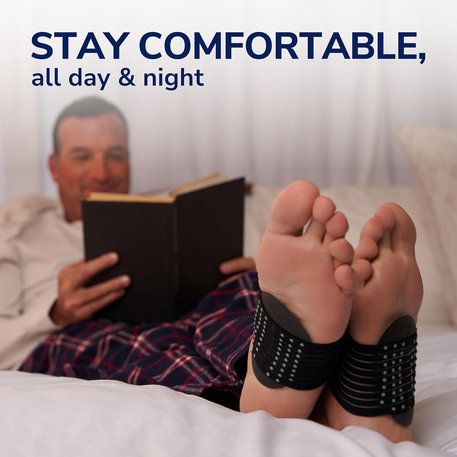 Dr. Scholl'S&reg; Plantar Fasciitis & Achy Feet Relief Arch Support Sleeve, Cushioned Arch Support, Compression Band, Foam Pad Insert, Non Slip Sole, All-Day Wear Morning to Night, Unisex 1 Pair