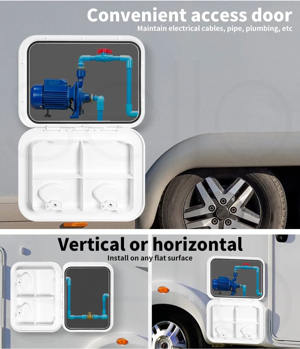 Manan Access Hatch Service Door Lockable Lid Caravan Storage Rv Boat 440X315Mm image number 2