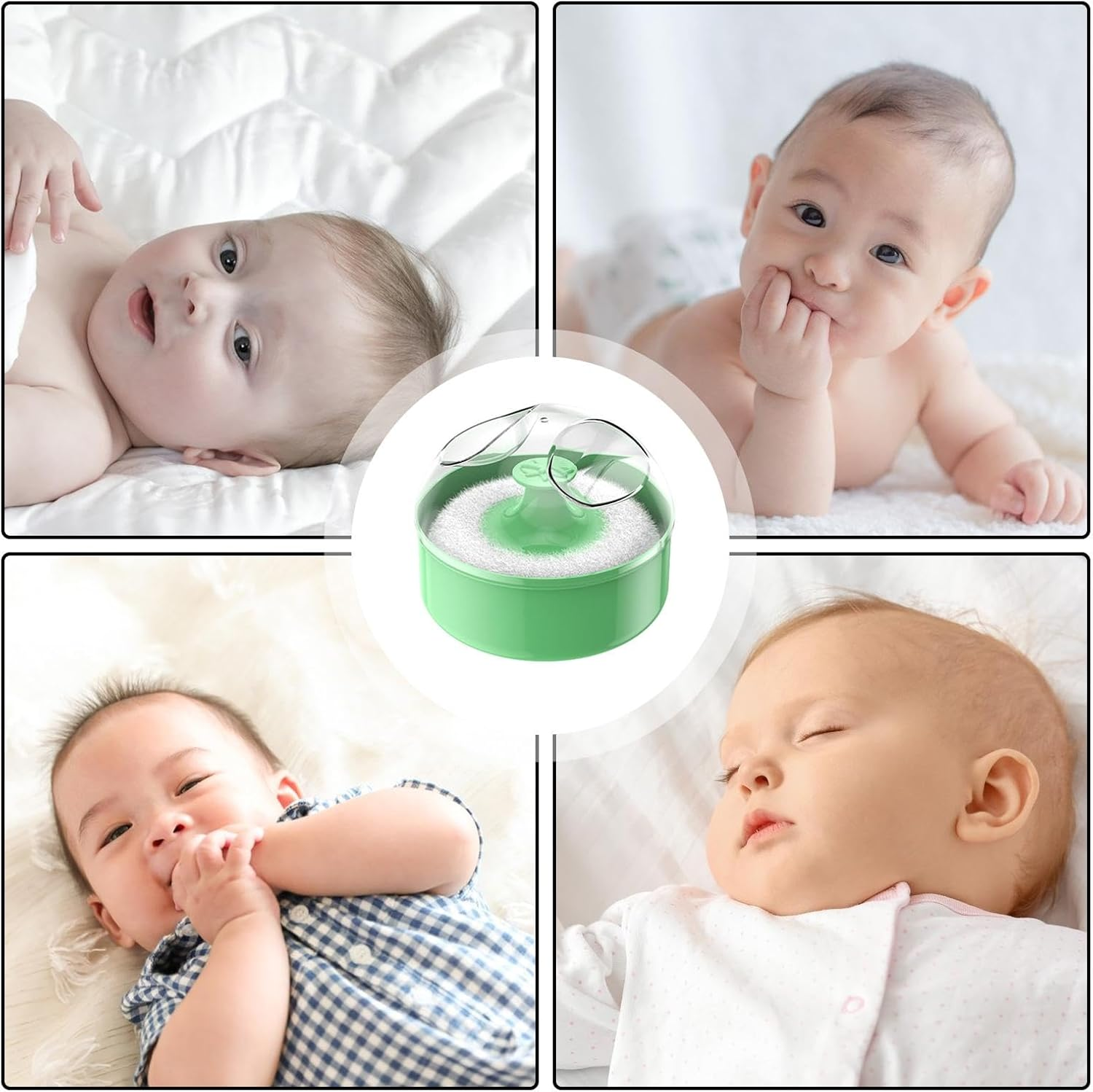 Powder Holder - Body Powder Applicator and Case, Gentle for Body Powder | Portable Storage Dust-Proof, Empty Powder Dispenser for Hygienic Use at Home And image number 6