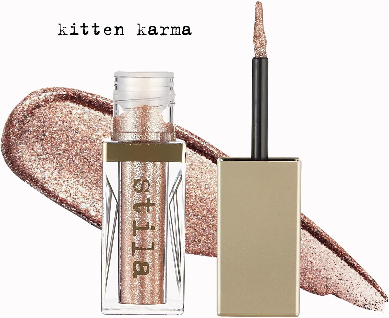 Stila Glitter & Glow Liquid Eye Shadow Mini Tip - Kitten Karma image number 5