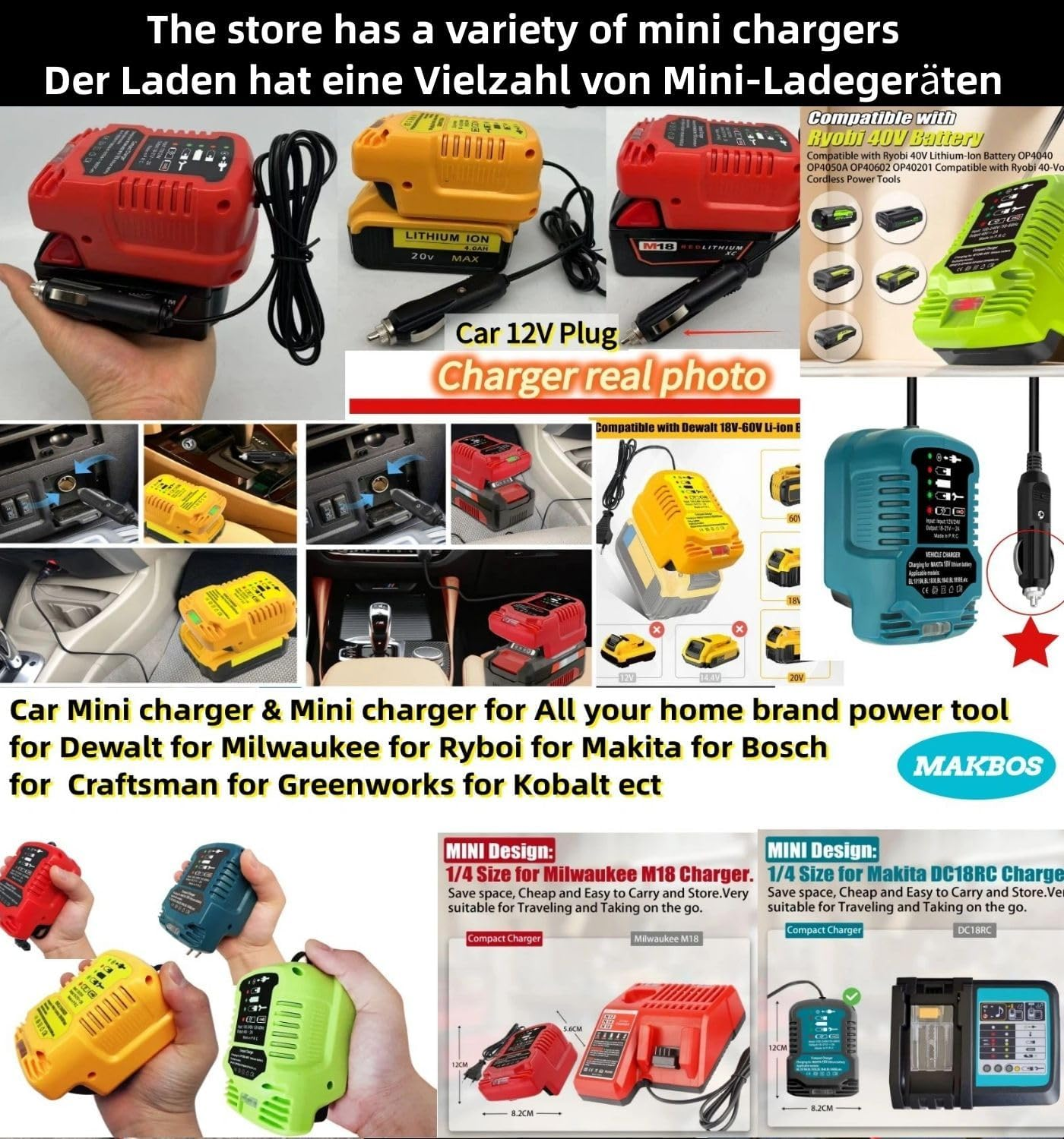 Step down Converter for Makita 18V to 12V Step-Down Converter Power Wheel Battery Adapter, DIY Converter Power Station, 5V-13V Max Output 10A Cigarette Lighter Connection, Power Connection for RC Car, image number 5