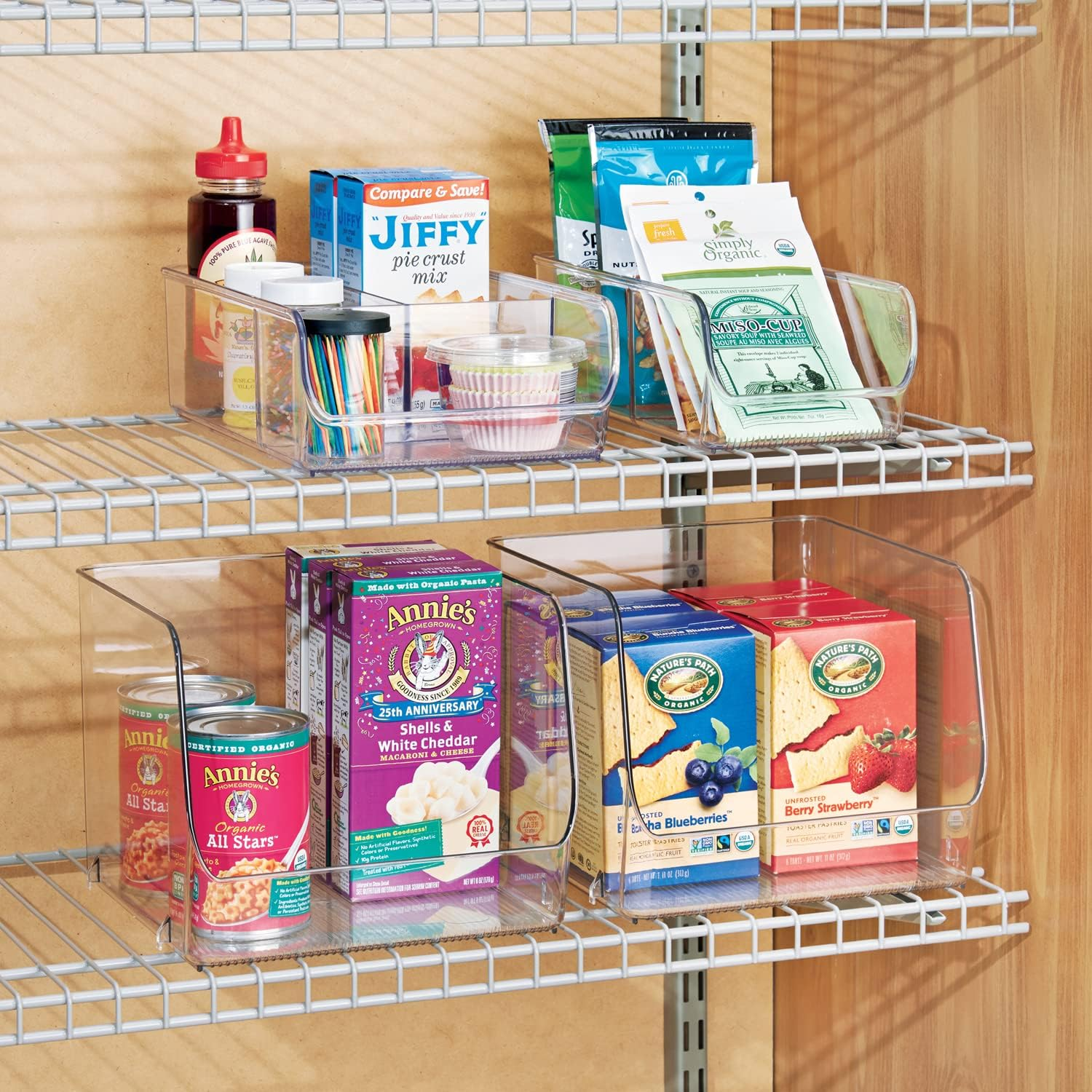 Interdesign Linus Spice Packet Organizer Bin for Kitchen Pantry, Cabinet, Countertops - Clear image number 4
