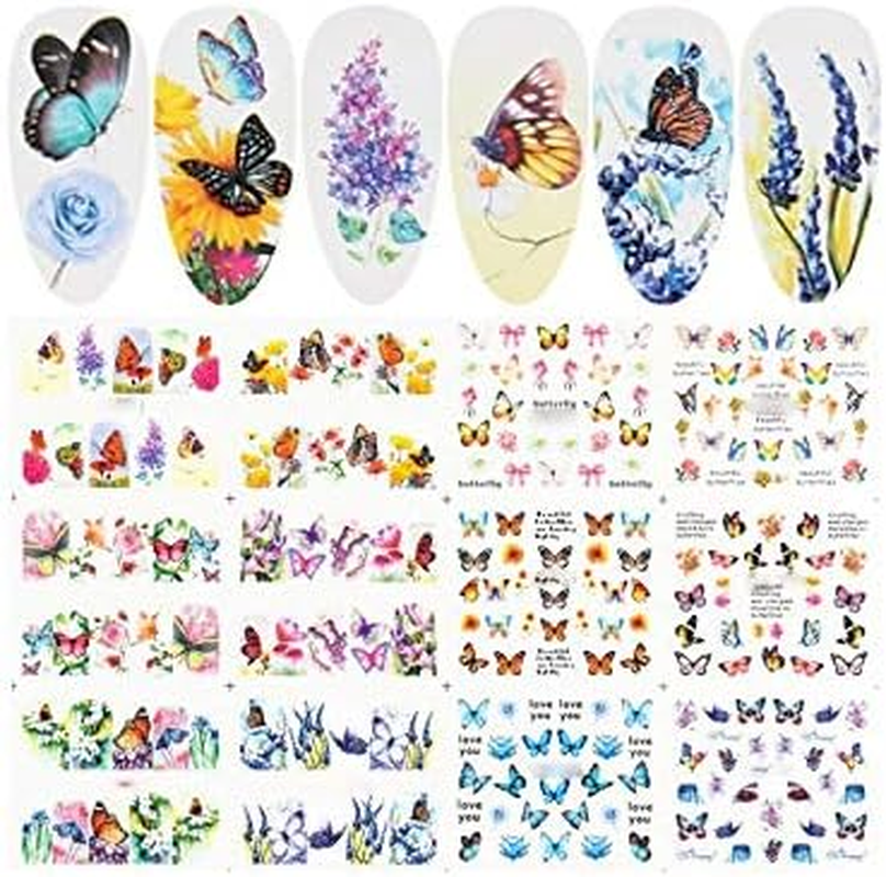 HANGQINGHENG Cactus Water Decals Nail Sticker Green Plant Leaf Watermark Flakes Slider Tattoo Nail Decoration (Color : BN1537 1548)