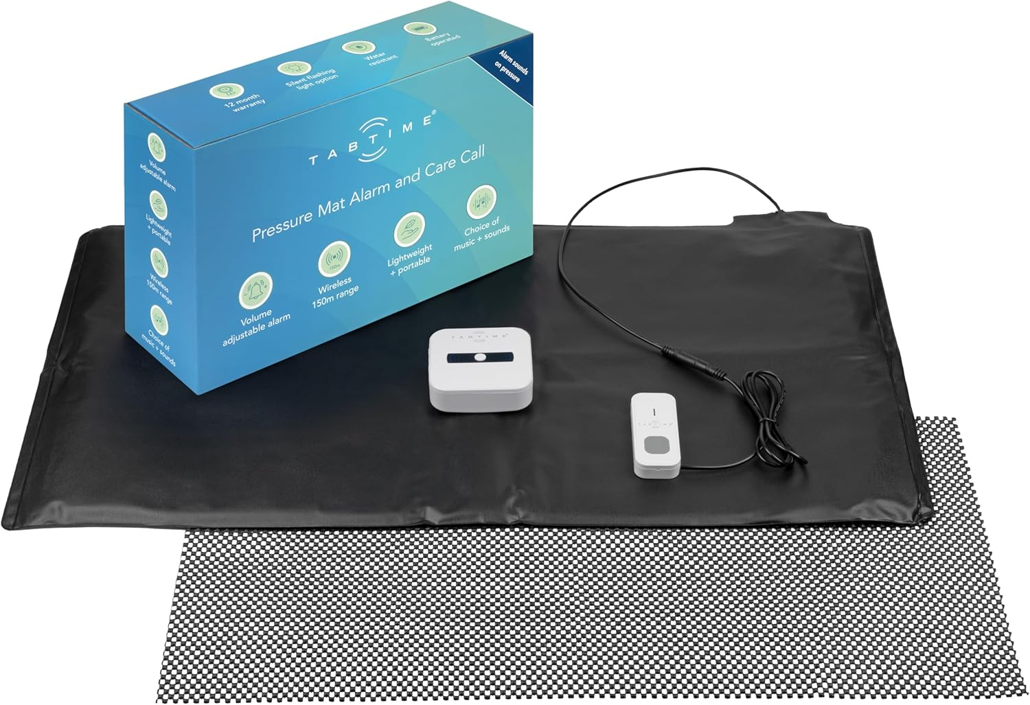 Pressure Mat Alarm and Care Call, Floor Sensor Mat, Pressure Sensor, Bed Alarm for Elderly, Simply Safe System image number 2