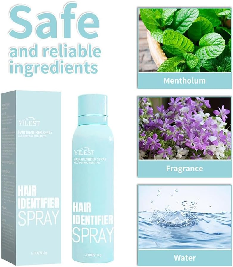 Hair Identifier Spray for Face Shaving, 2024 New Hair Identifier Spray, Moisturizing and Skin Care Dermaplaner Spray, for All Skin and Hair Types, Women Dermaplaning Tool for Face - 114G+Scraper*4 image number 3