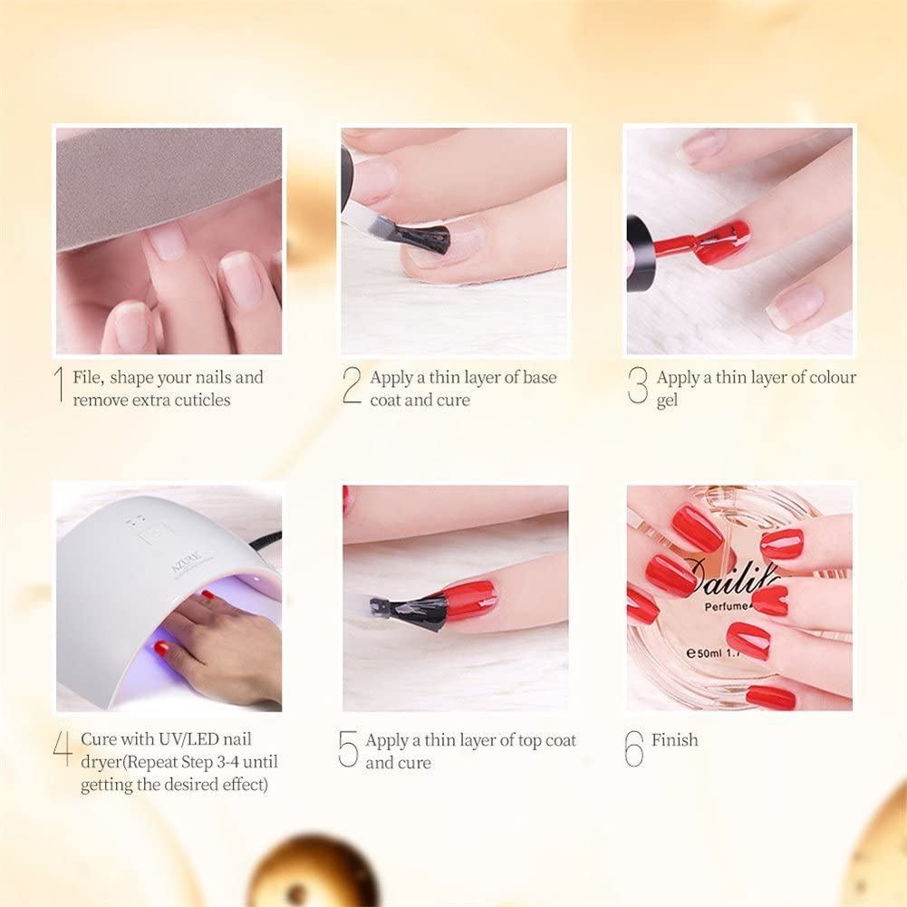 Vishine Top Coat Nail Polish Semi-Permanent Gel Manicure UV/LED Soak off 15 Ml image number 4