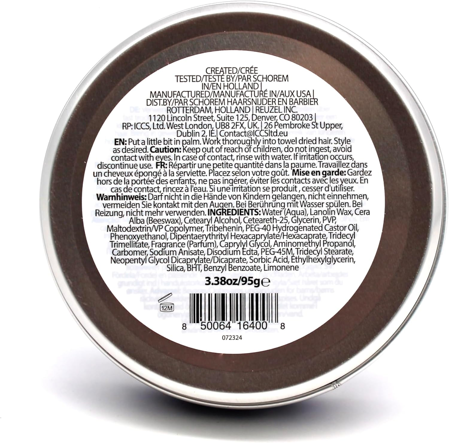 Reuzel Fiber Pomade, Low Shine Firm Holding Texurised Fuller Look, Easy to Restyle Throughout the Day 3.38Oz/95G image number 5