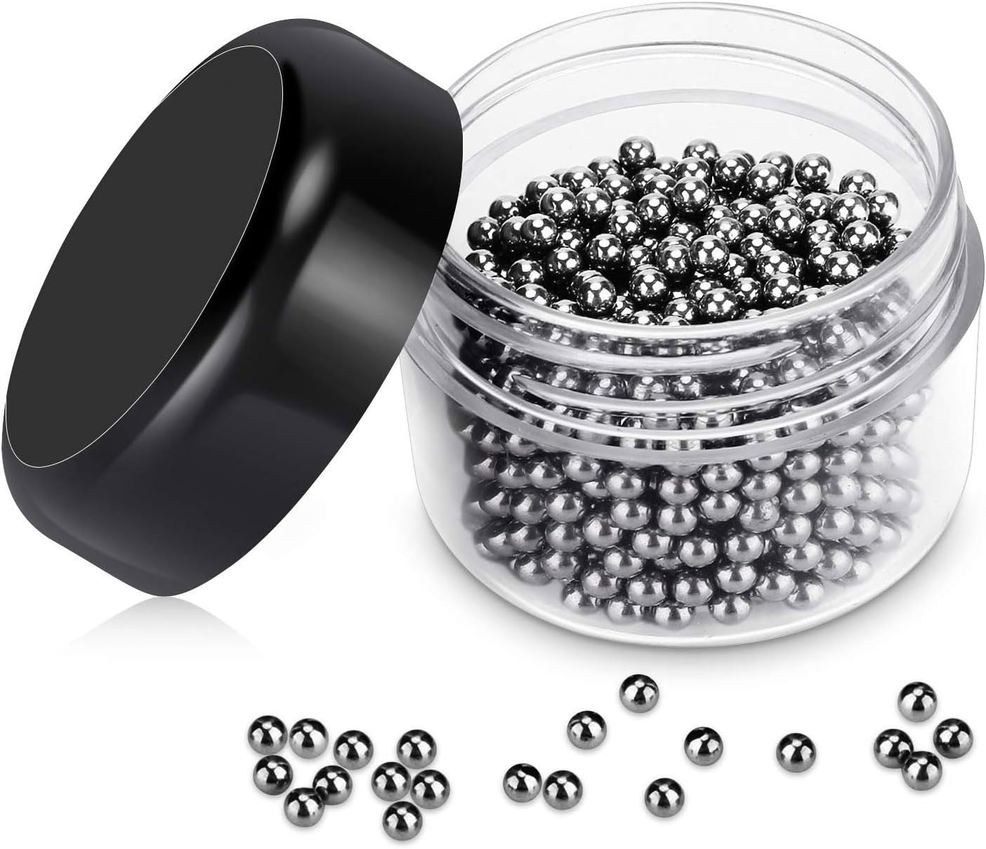 Lyvixora 1000 PCS Decanter Cleaning Beads - 304 Stainless Steel Cleaning Balls for Wine Decanter, Glass Bottle, Carafe and Vase | Reusable, Rust-Proof Metal Beads for Fast Cleaning & Shining image number 4